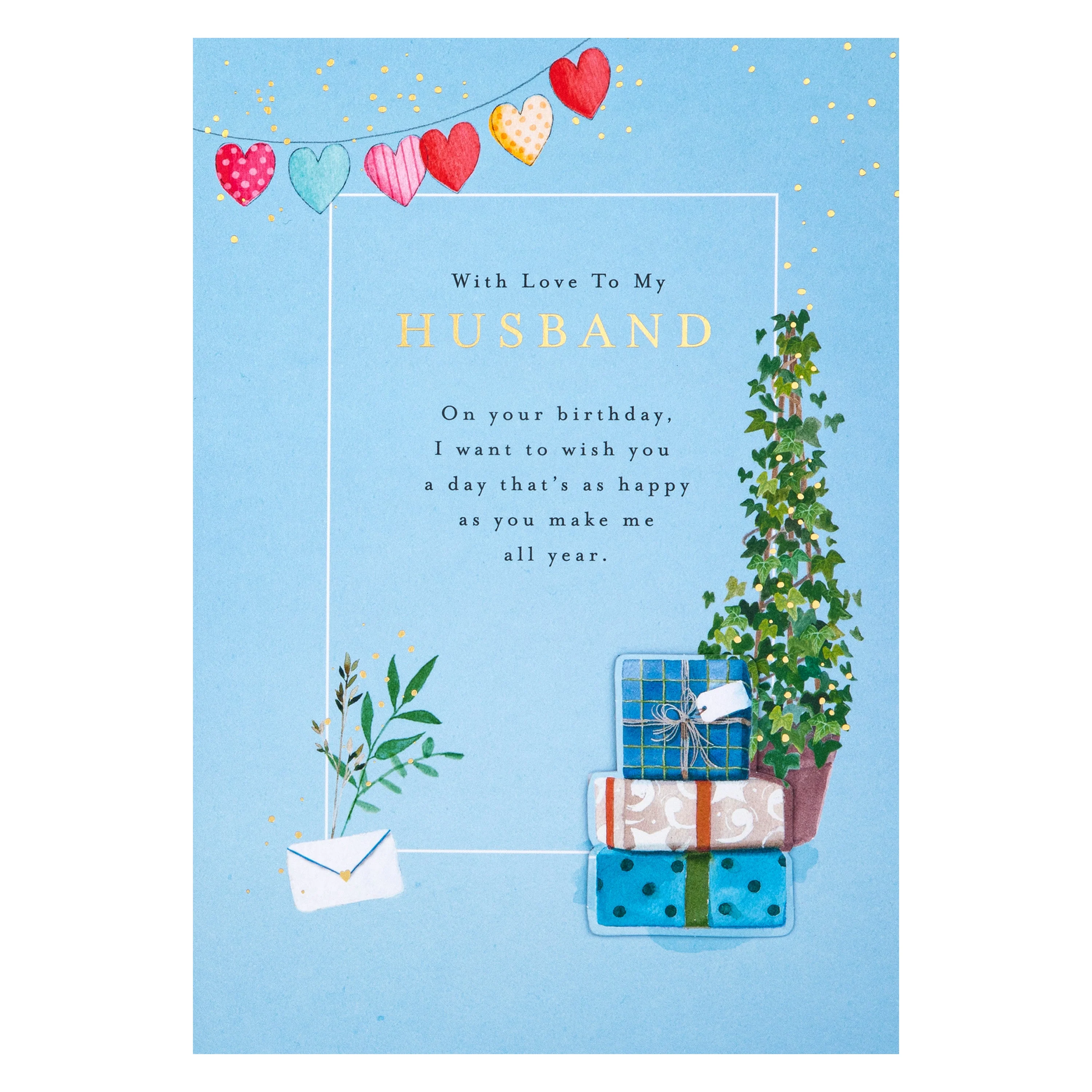 Birthday Card for Husband - Lucy Cromwell Plants & Gifts Design - Image 5