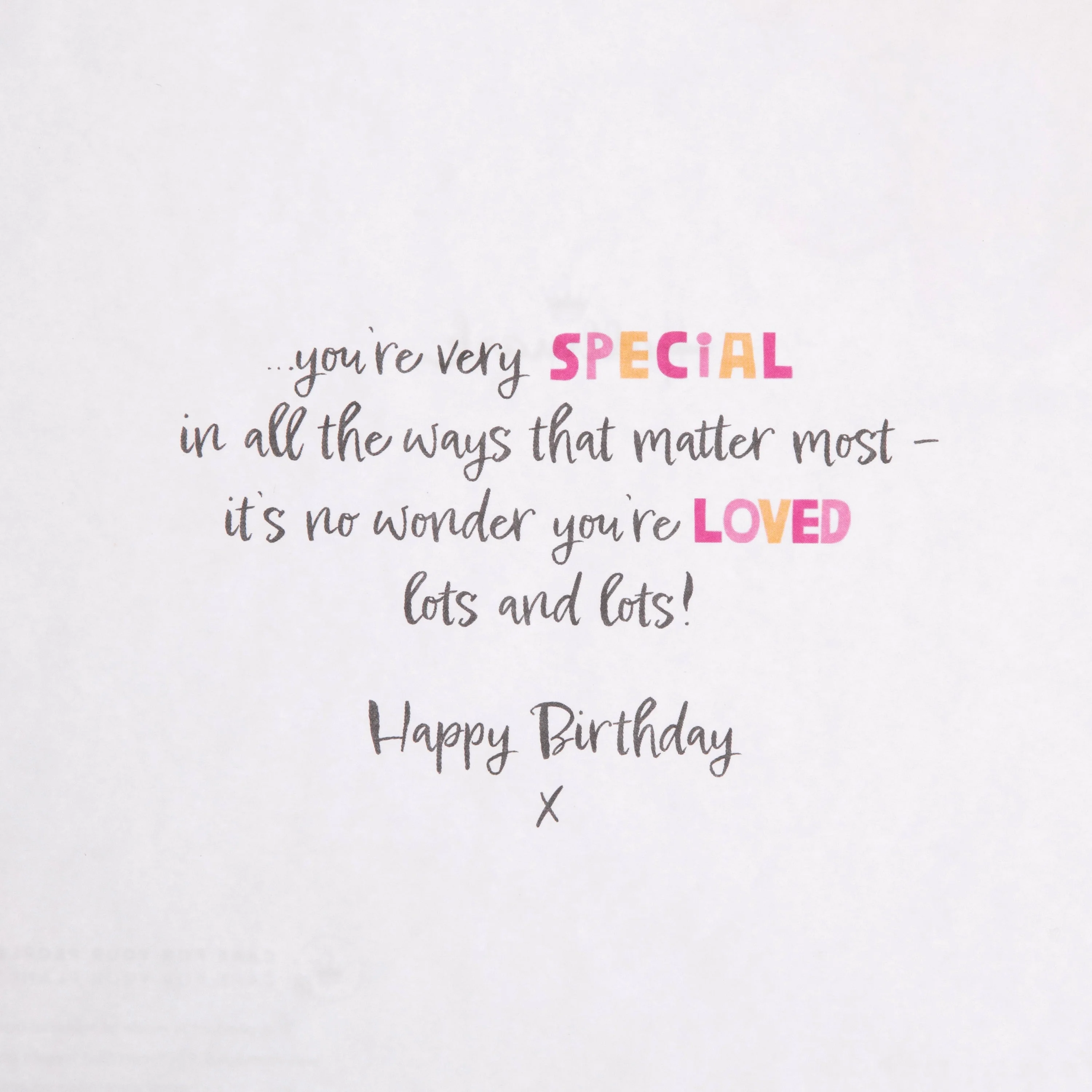 Birthday Card for Mam - Forever Friends Bear Flower Design - Image 4