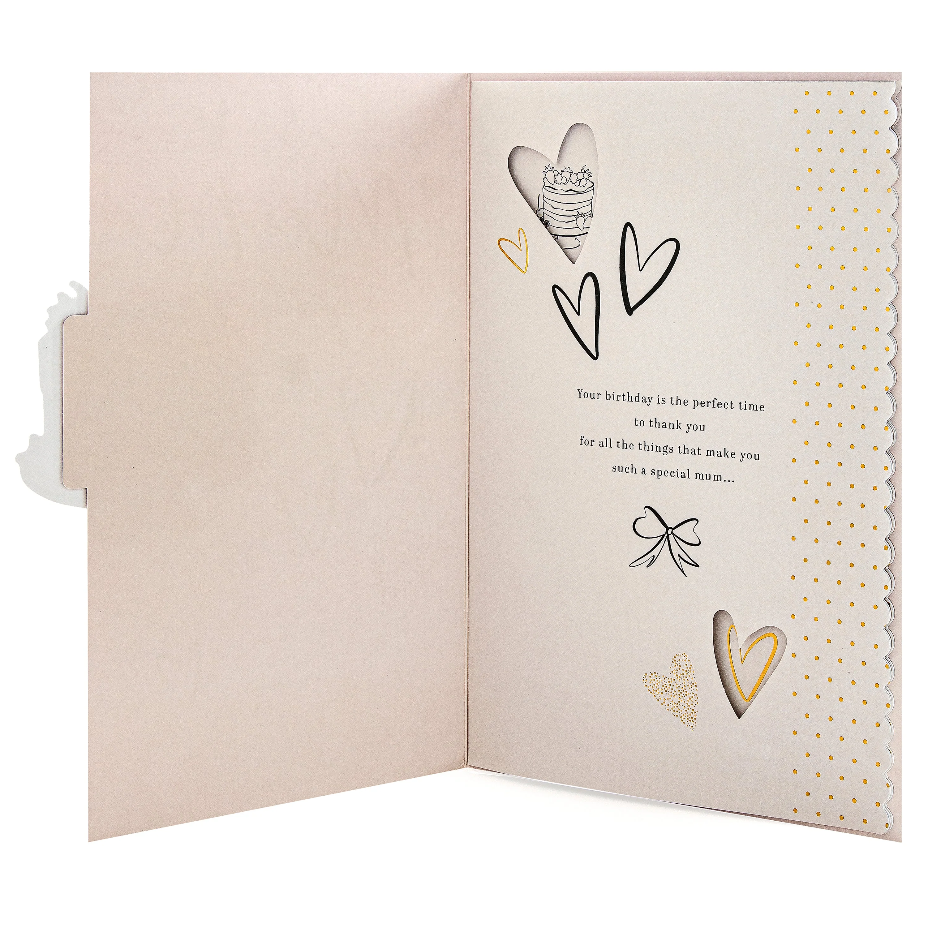 Birthday Card for Mum - Cake Design & Heartfelt Verse - Image 2