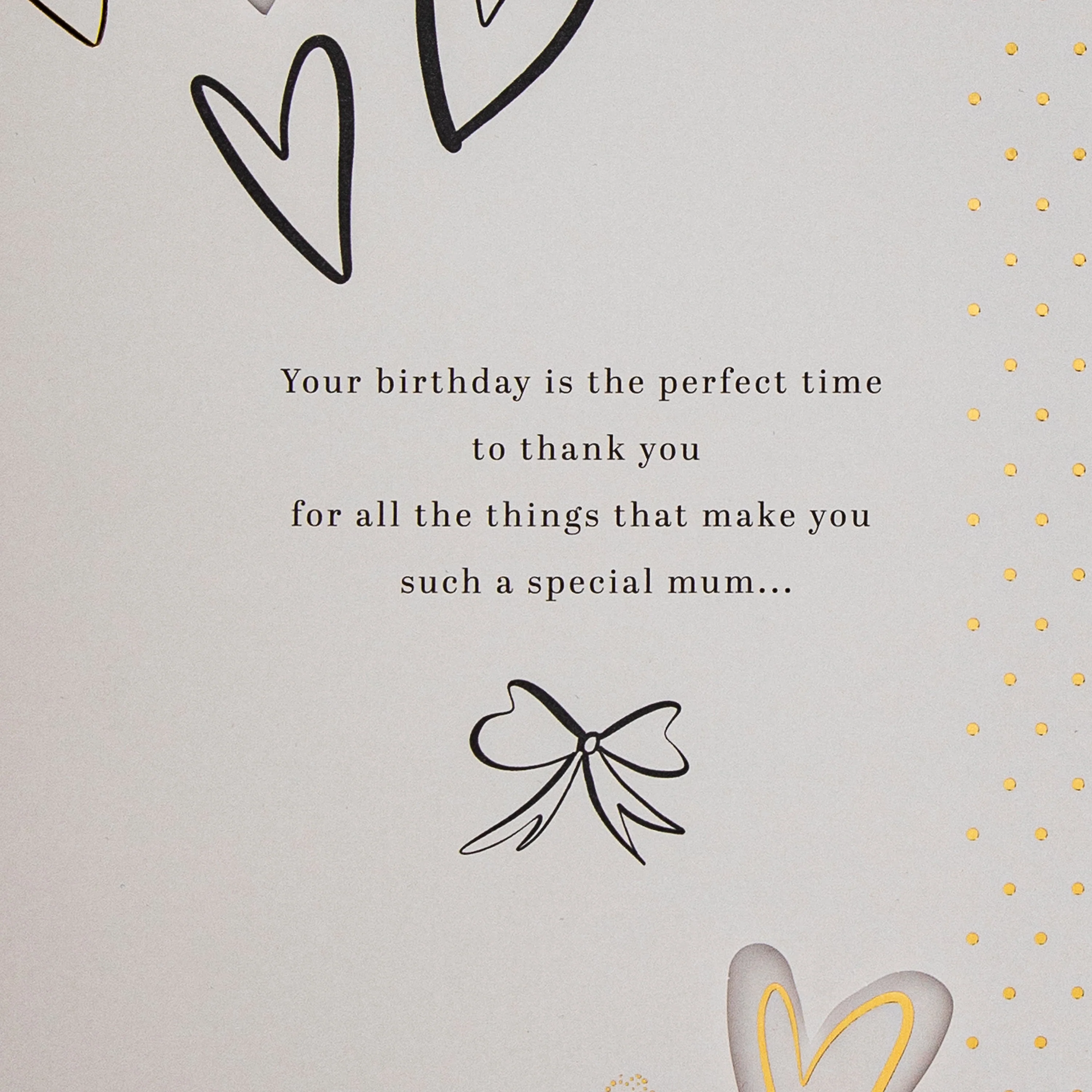 Birthday Card for Mum - Cake Design & Heartfelt Verse - Image 4