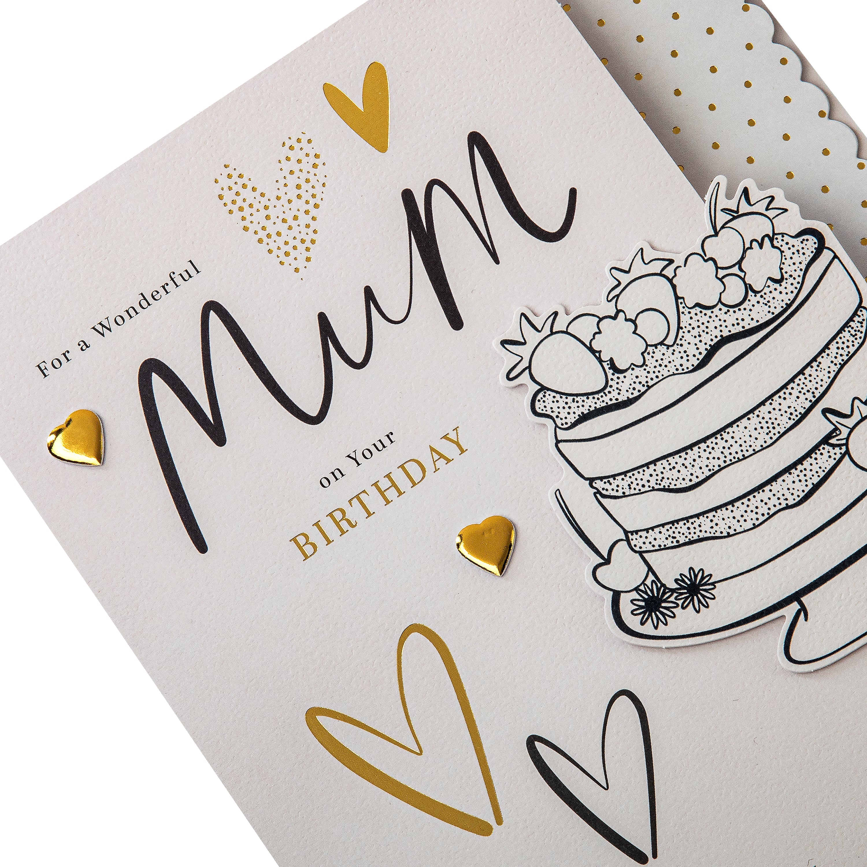 Birthday Card for Mum - Cake Design & Heartfelt Verse - Image 8