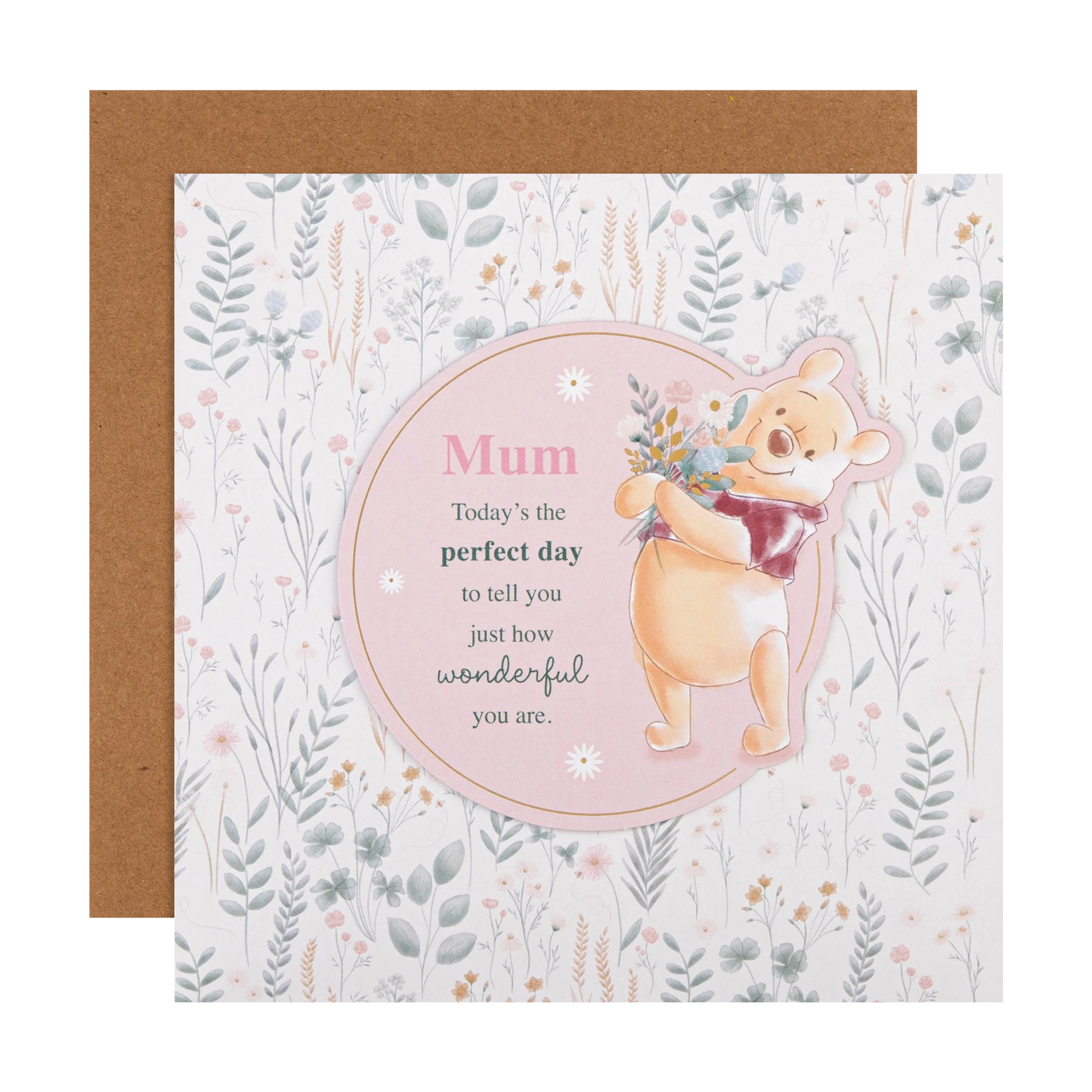 Birthday Card for Mum - Disney Winnie the Pooh Design