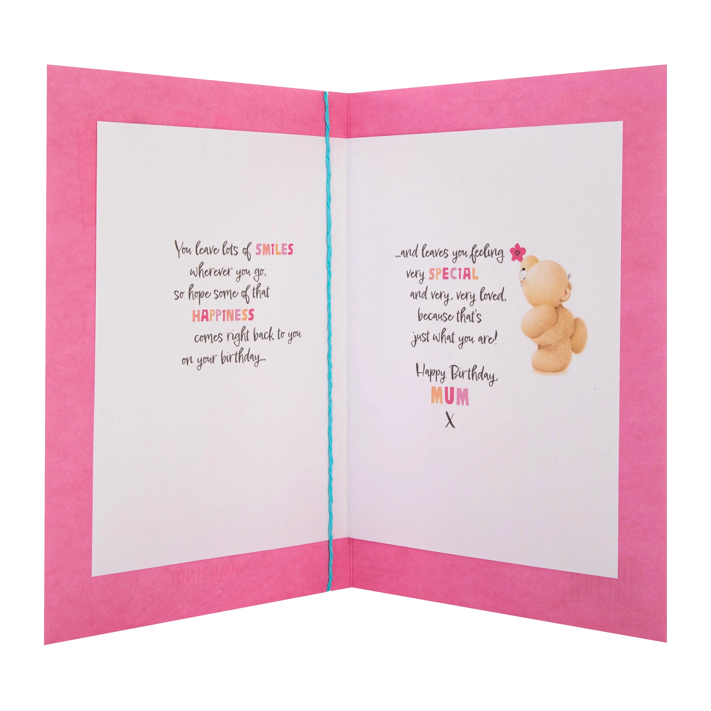 Birthday Card for Mum - Forever Friends Bear Design - Image 2