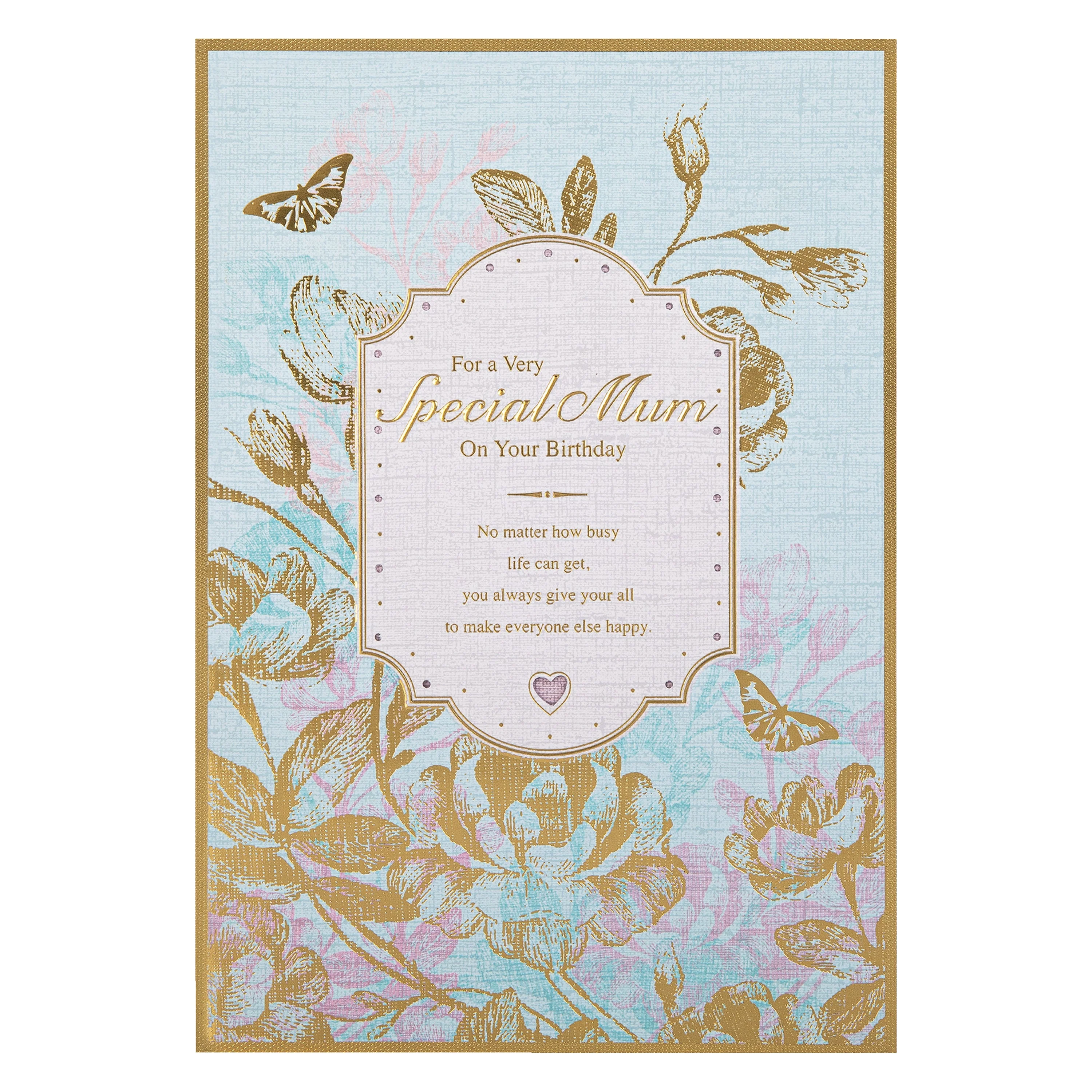 Birthday Card for Mum - Intricate Traditional Floral Design - Image 5