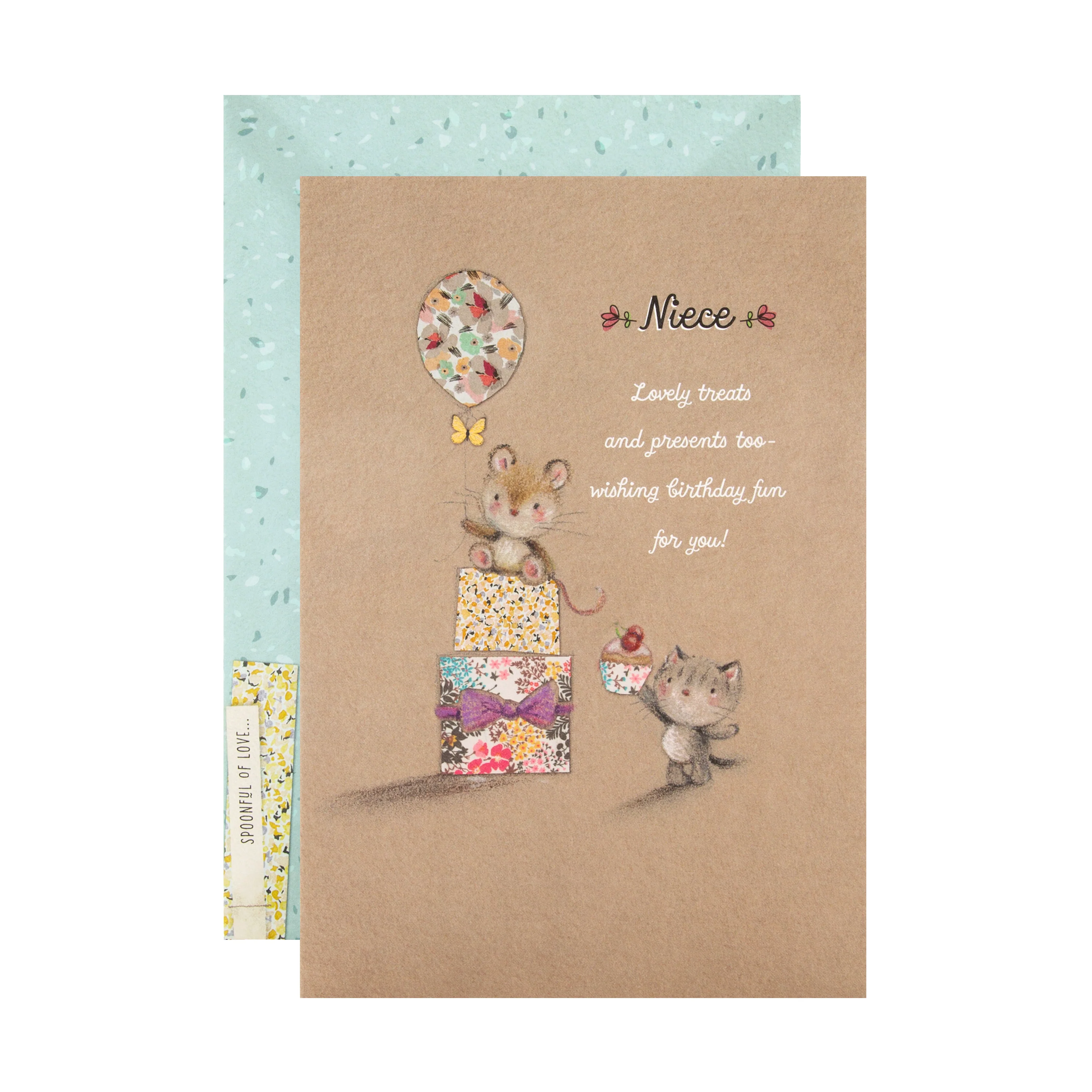 Birthday Card for Niece - Cute 'Spoonful of Love…' Design