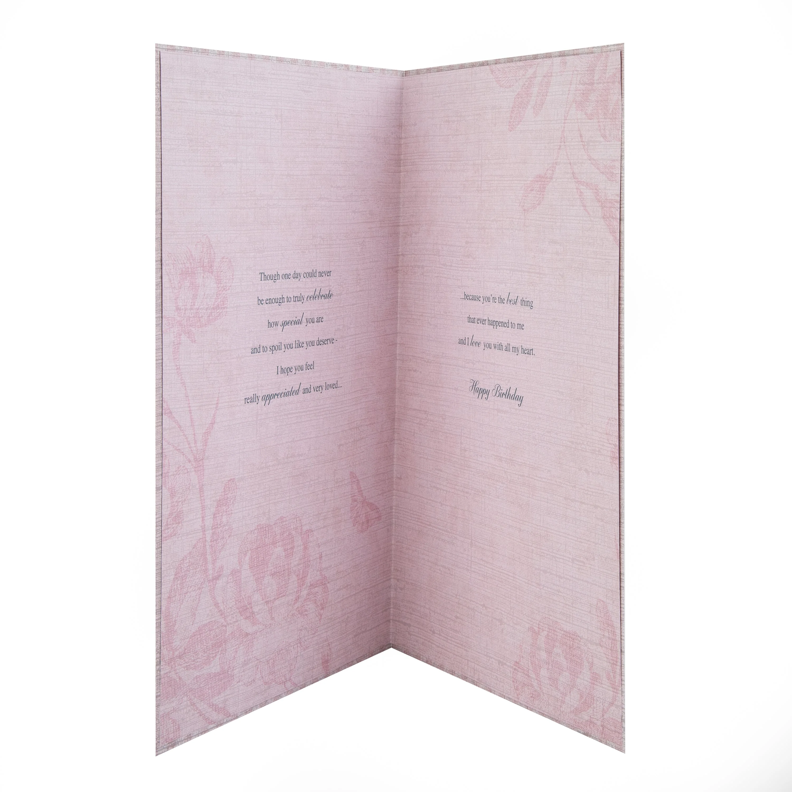 Birthday Card for One I Love - Intricate Traditional Floral Design - Image 2