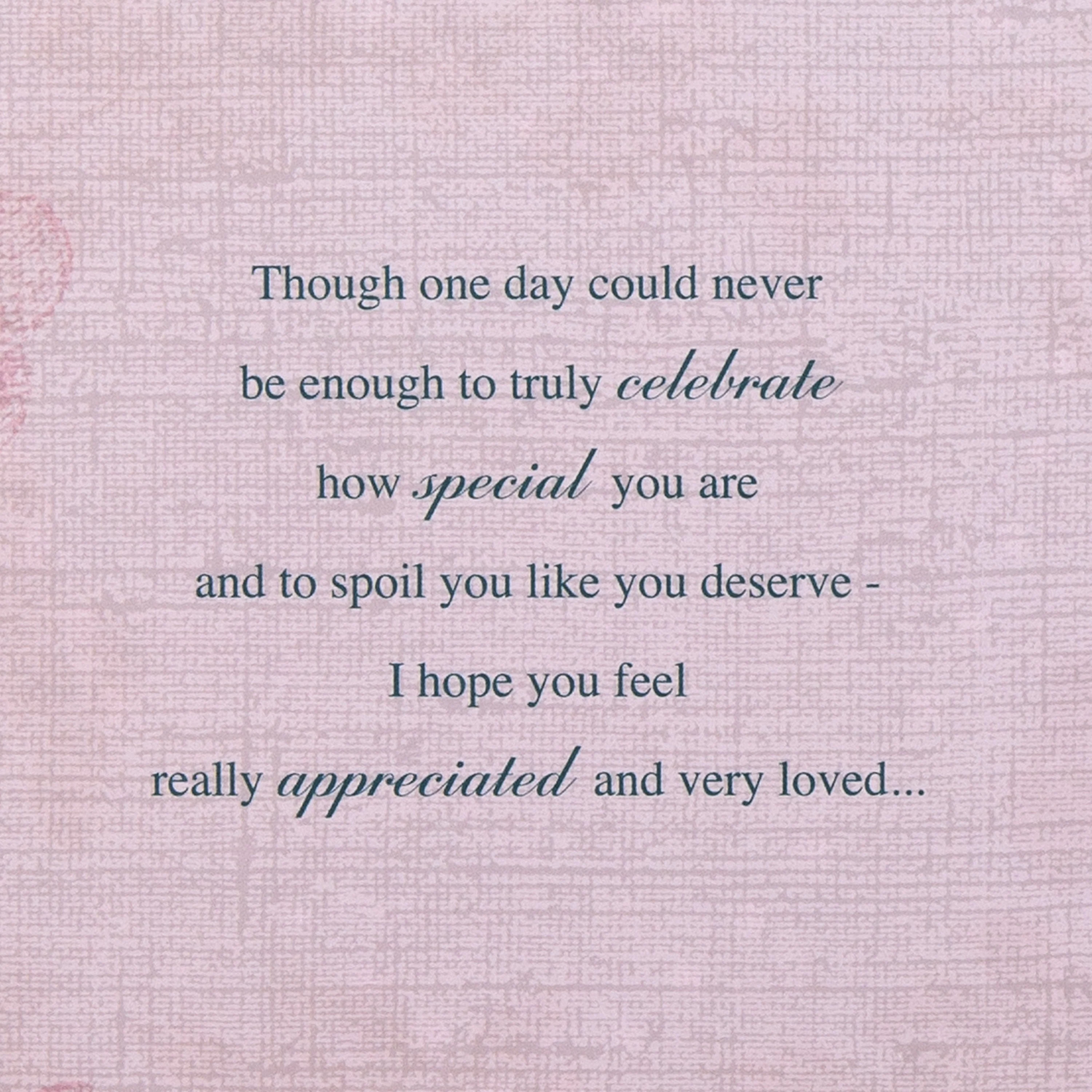 Birthday Card for One I Love - Intricate Traditional Floral Design - Image 3