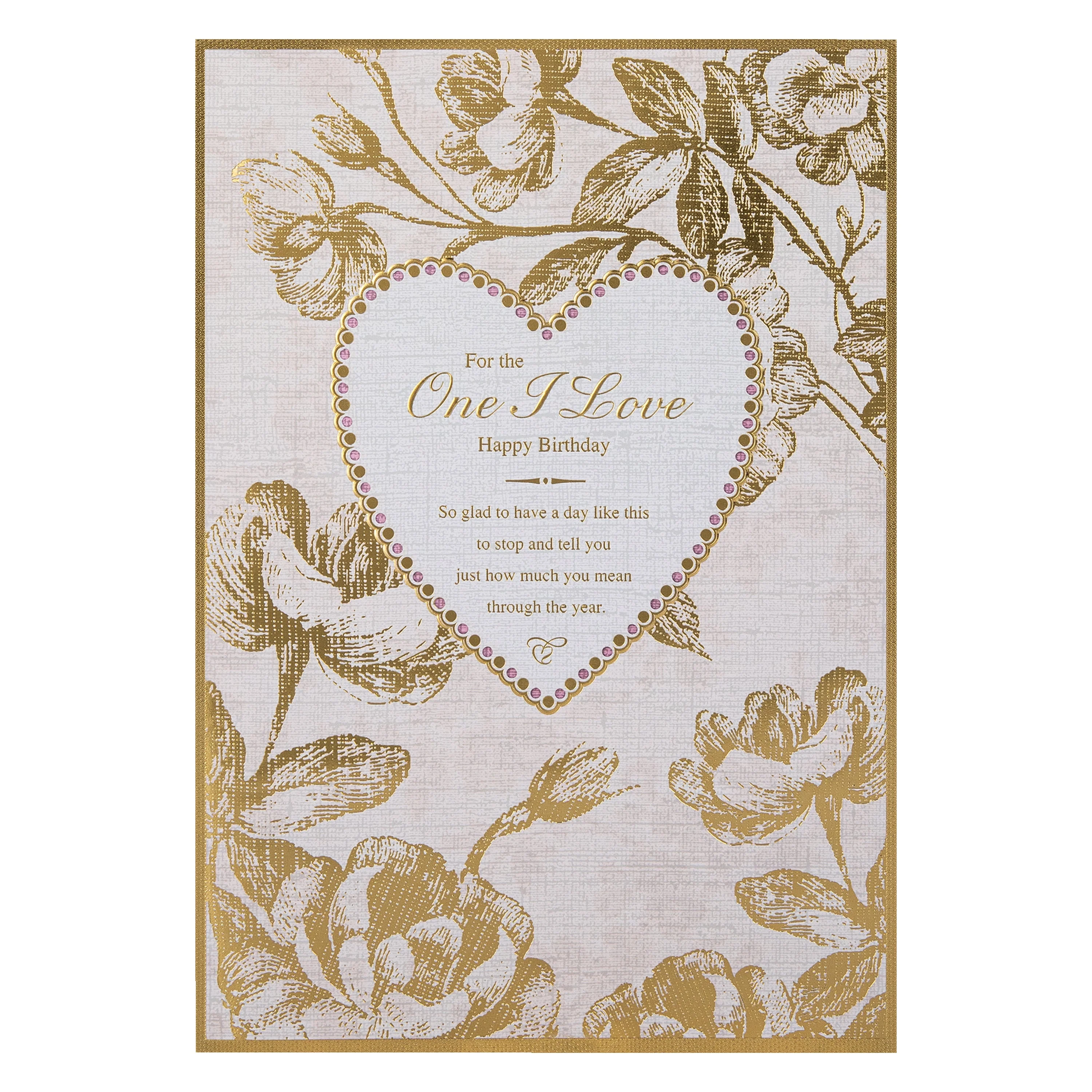 Birthday Card for One I Love - Intricate Traditional Floral Design - Image 5
