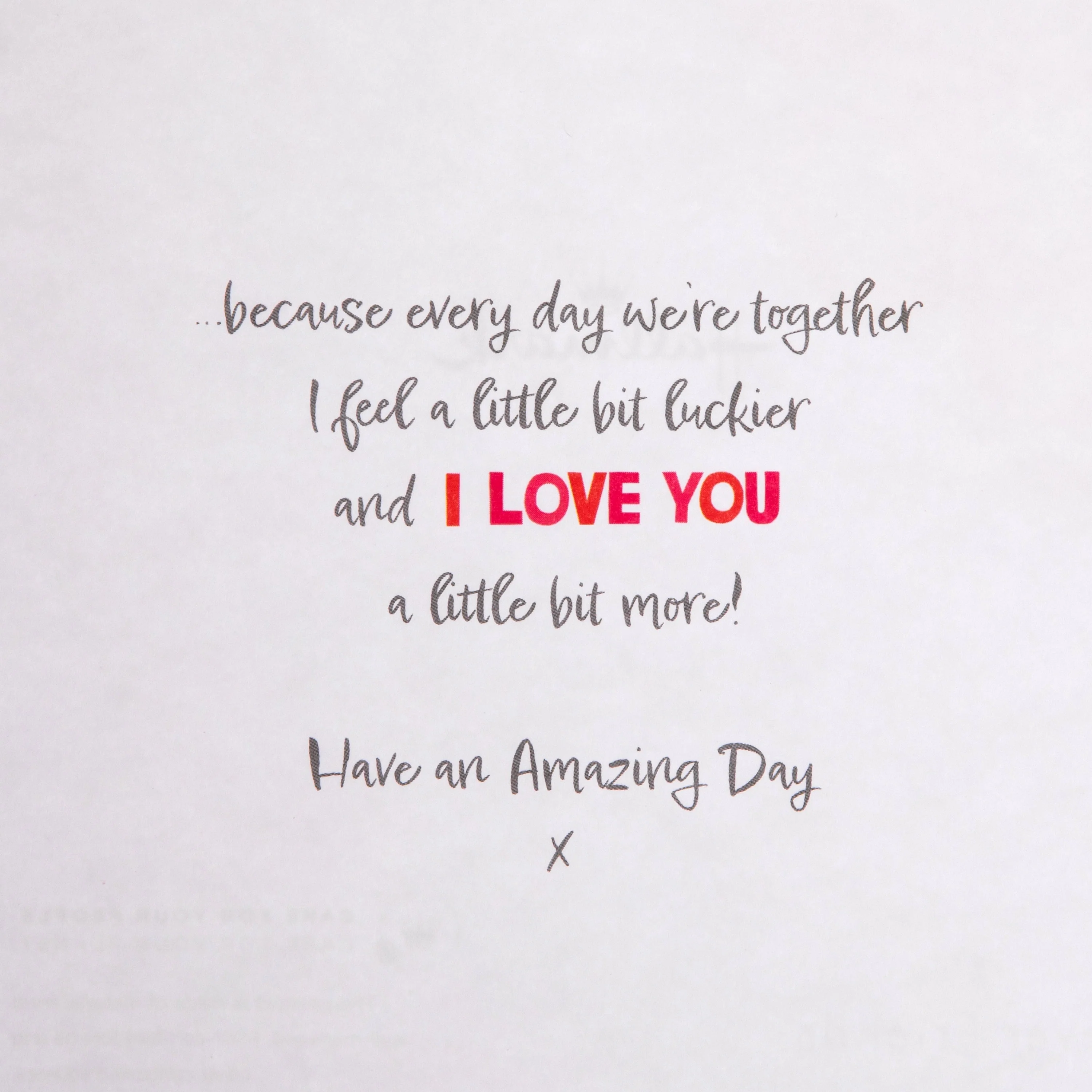 Birthday Card for One I Love - Red Forever Friends Hearts Design - Image 4