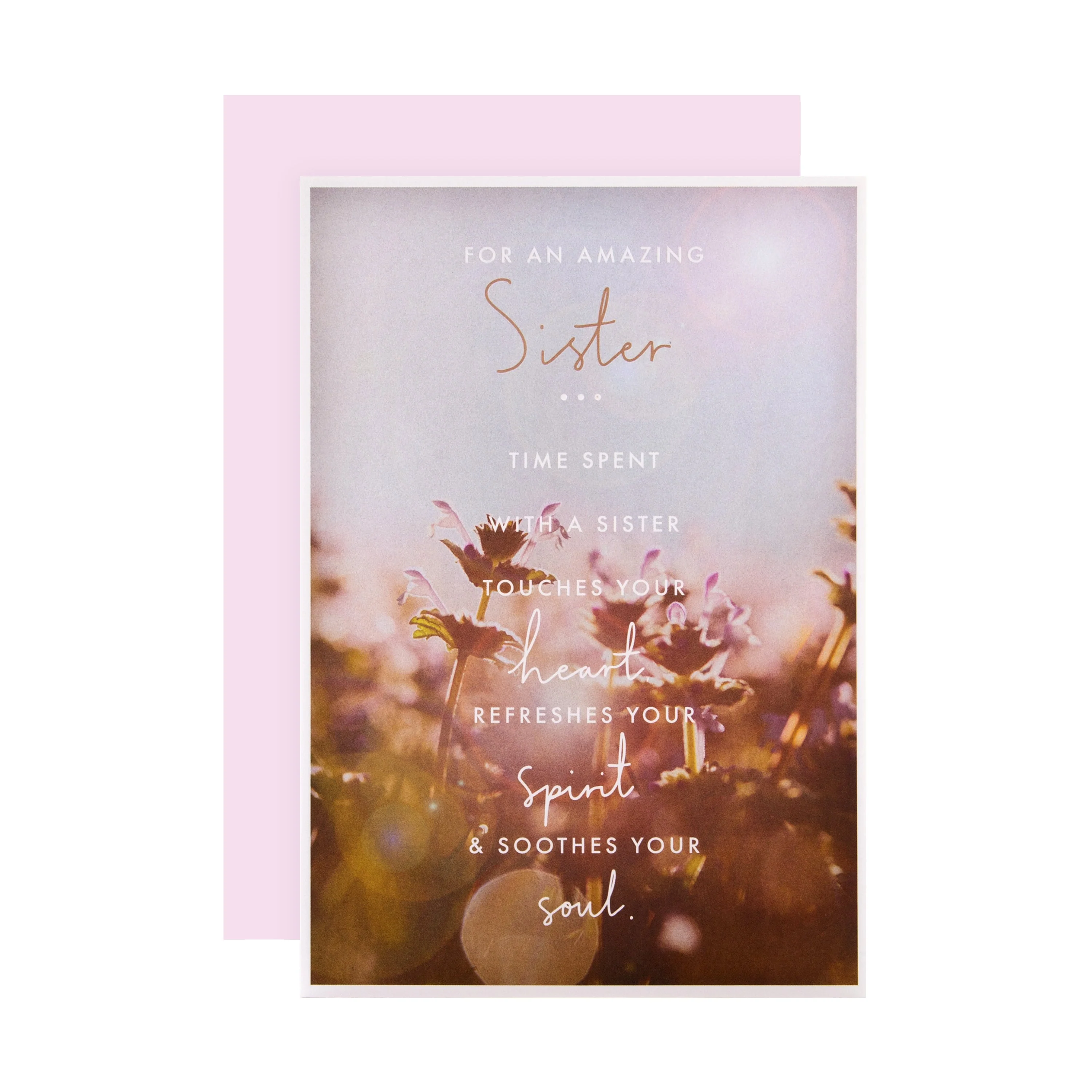 Birthday Card for Sister - Contemporary Photographic Design