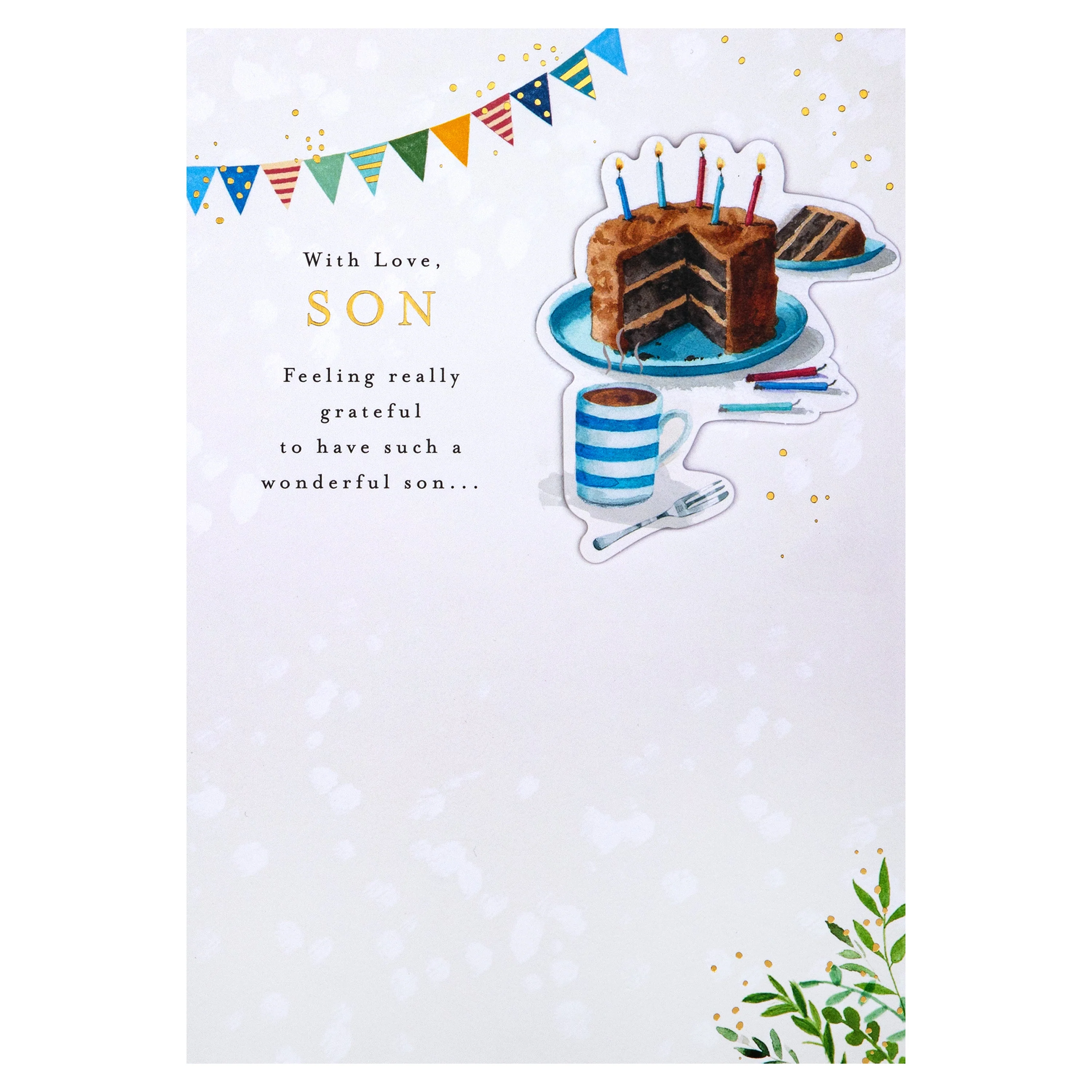 Birthday Card for Son - Lucy Cromwell Cake & Coffee Design - Image 5