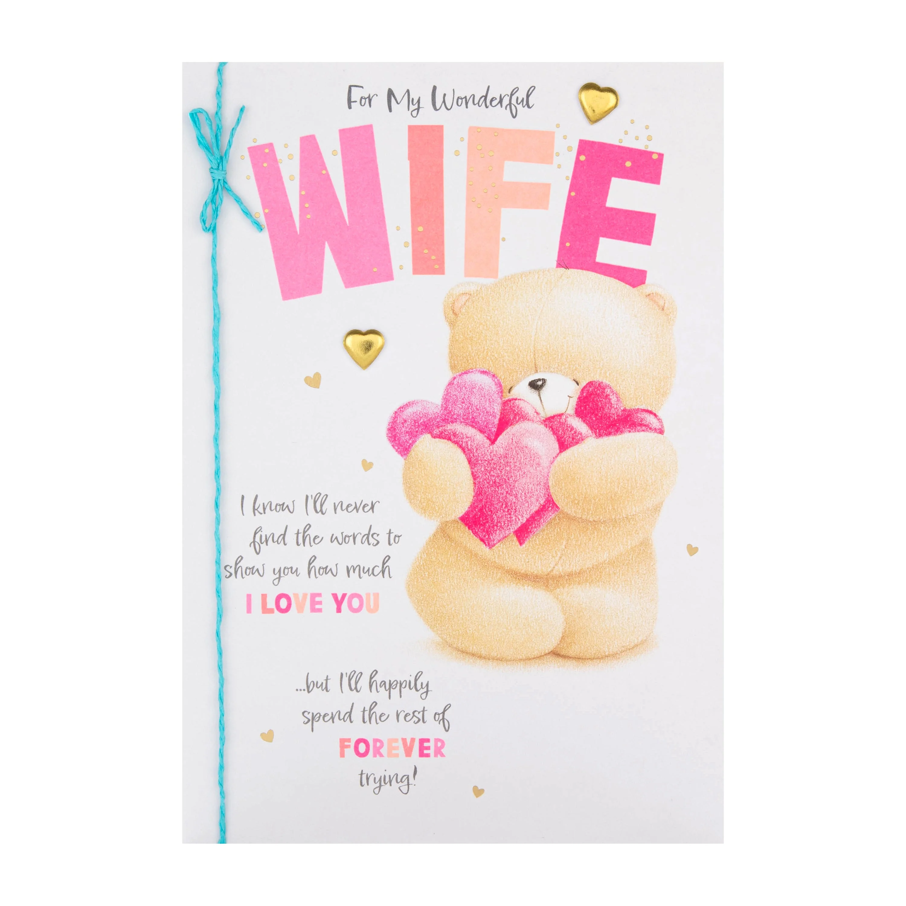 Birthday Card for Wife - Forever Friends Poem Design - Image 5