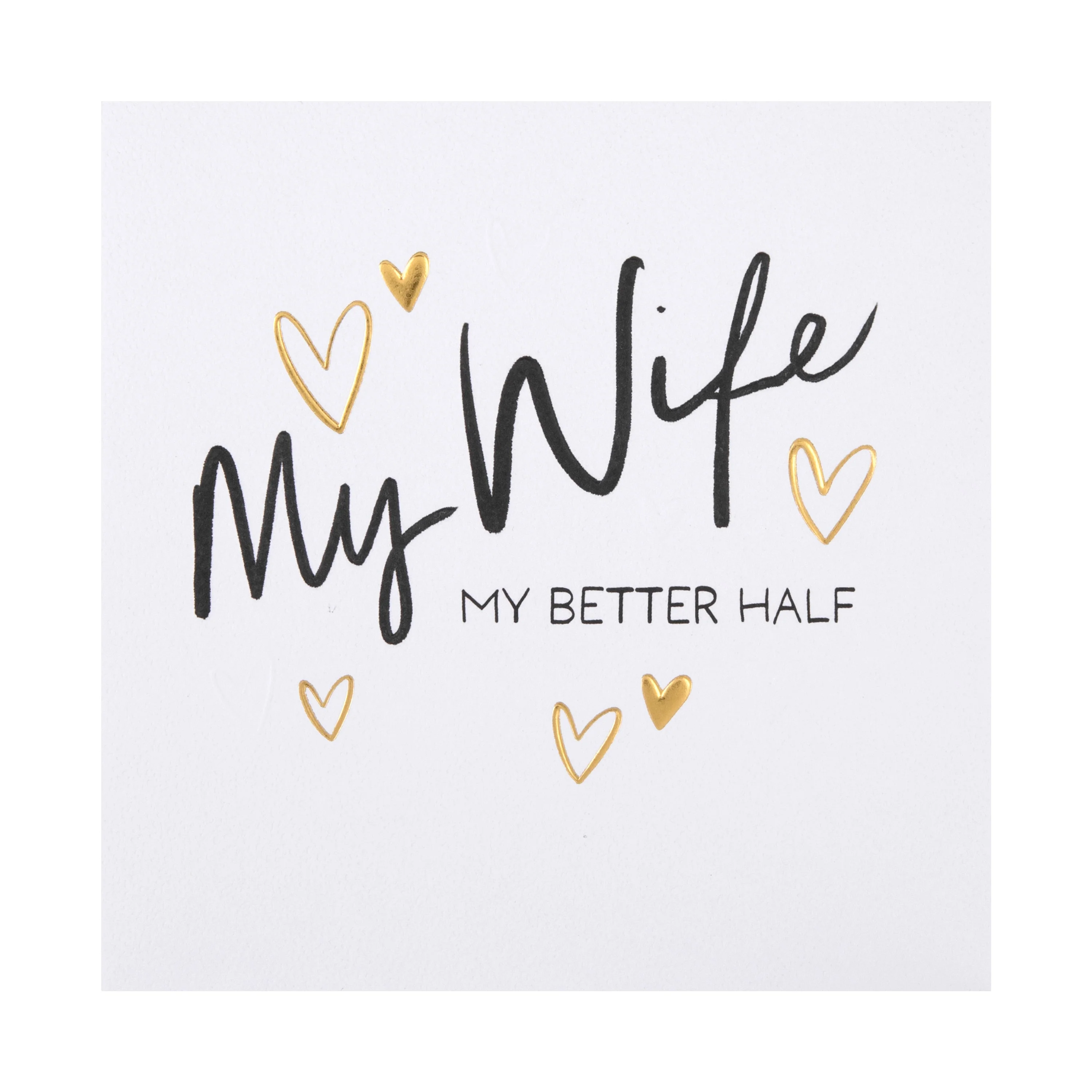 Birthday Card for Wife - Inkwave Typography Design - Image 4