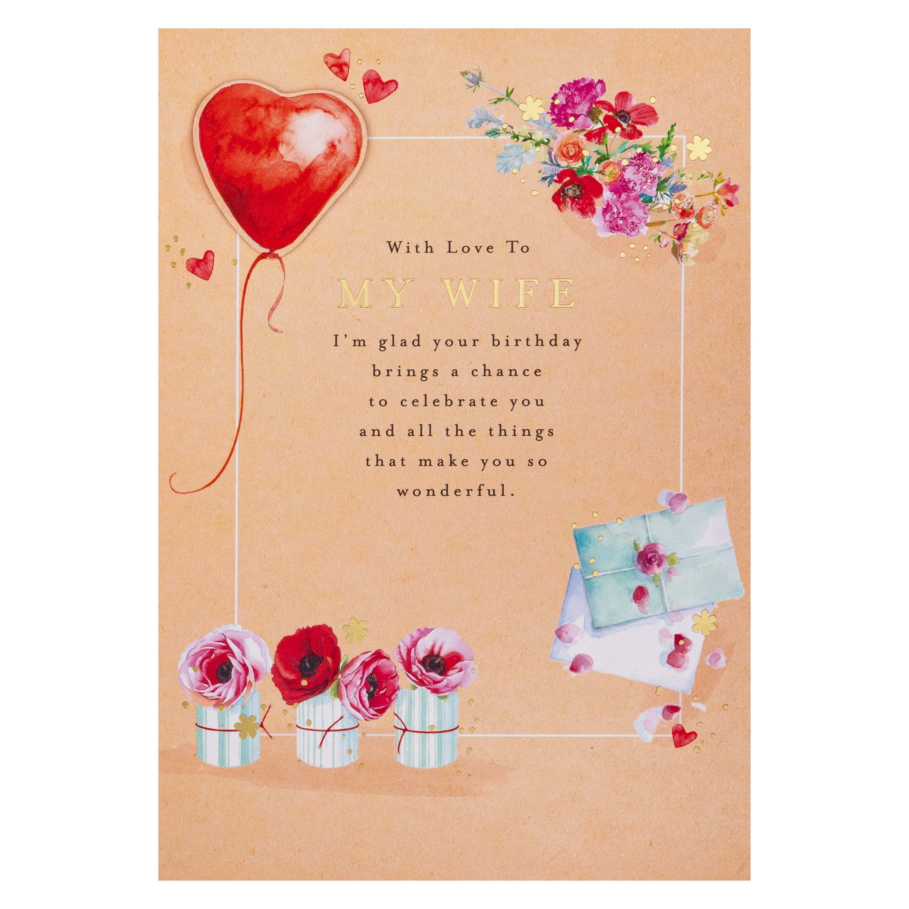Birthday Card for Wife - Lucy Cromwell Flowers, Gifts & Balloon Design - Image 5