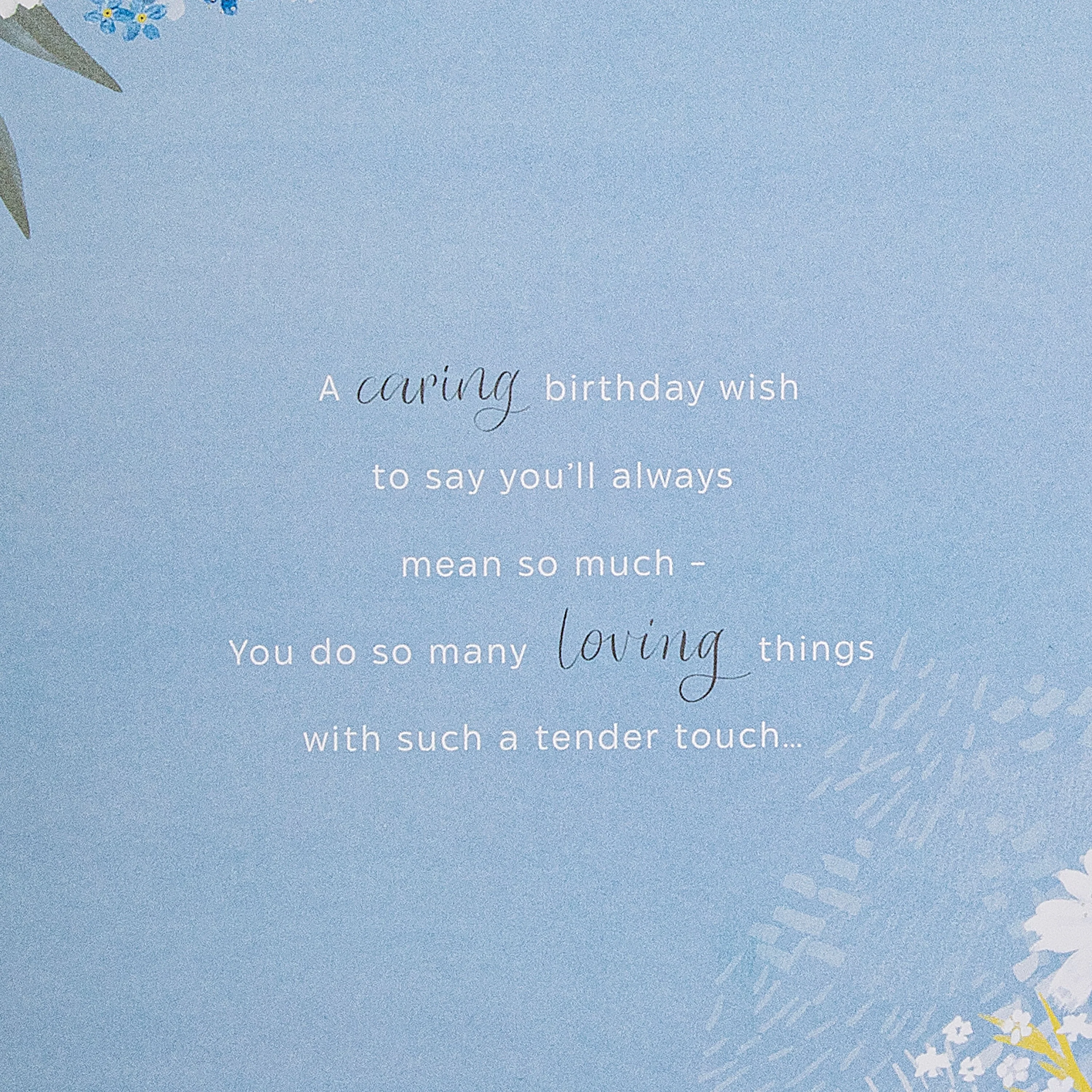 Birthday Card for Wife - Orange Florals Design & Heartfelt Verse - Image 6