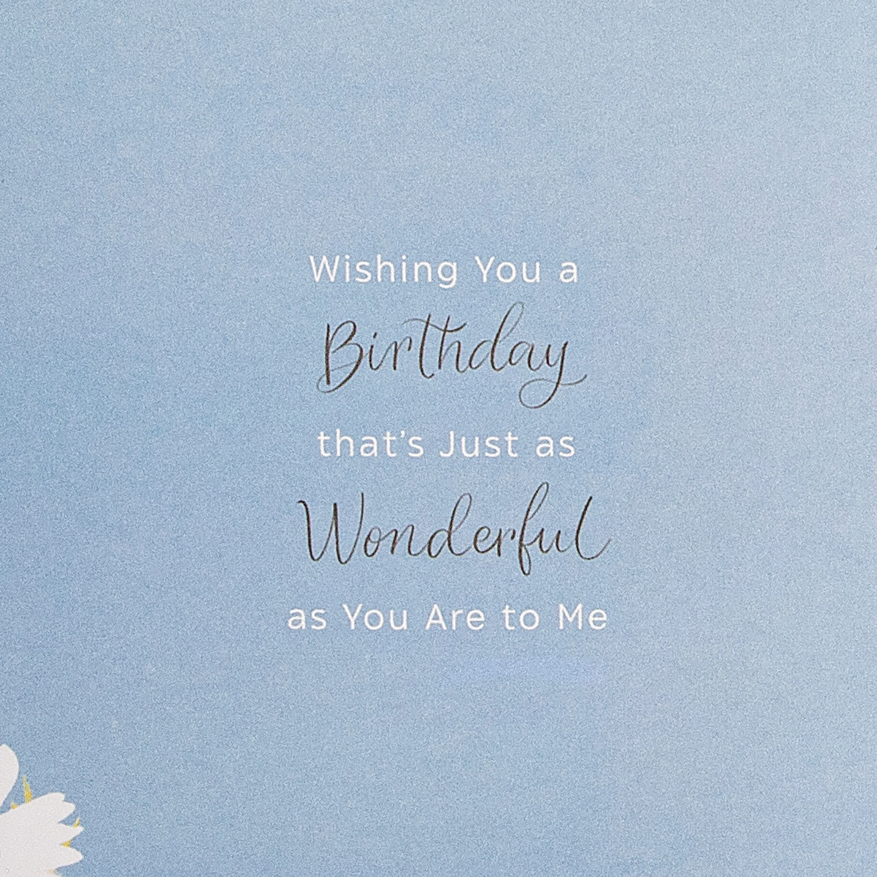 Birthday Card for Wife - Orange Florals Design & Heartfelt Verse - Image 7
