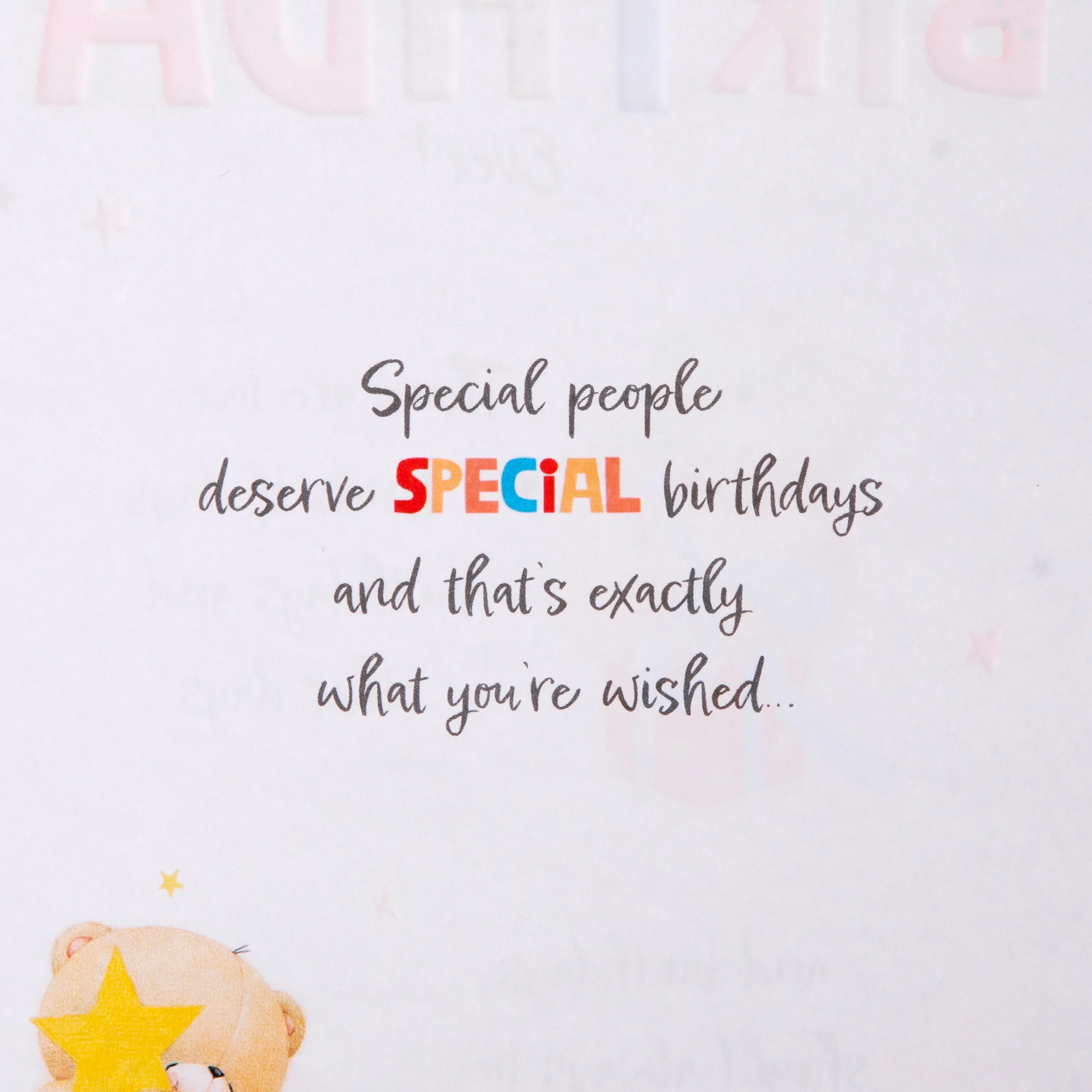 Birthday Card - Forever Friends Bears Gifts Design - Image 3