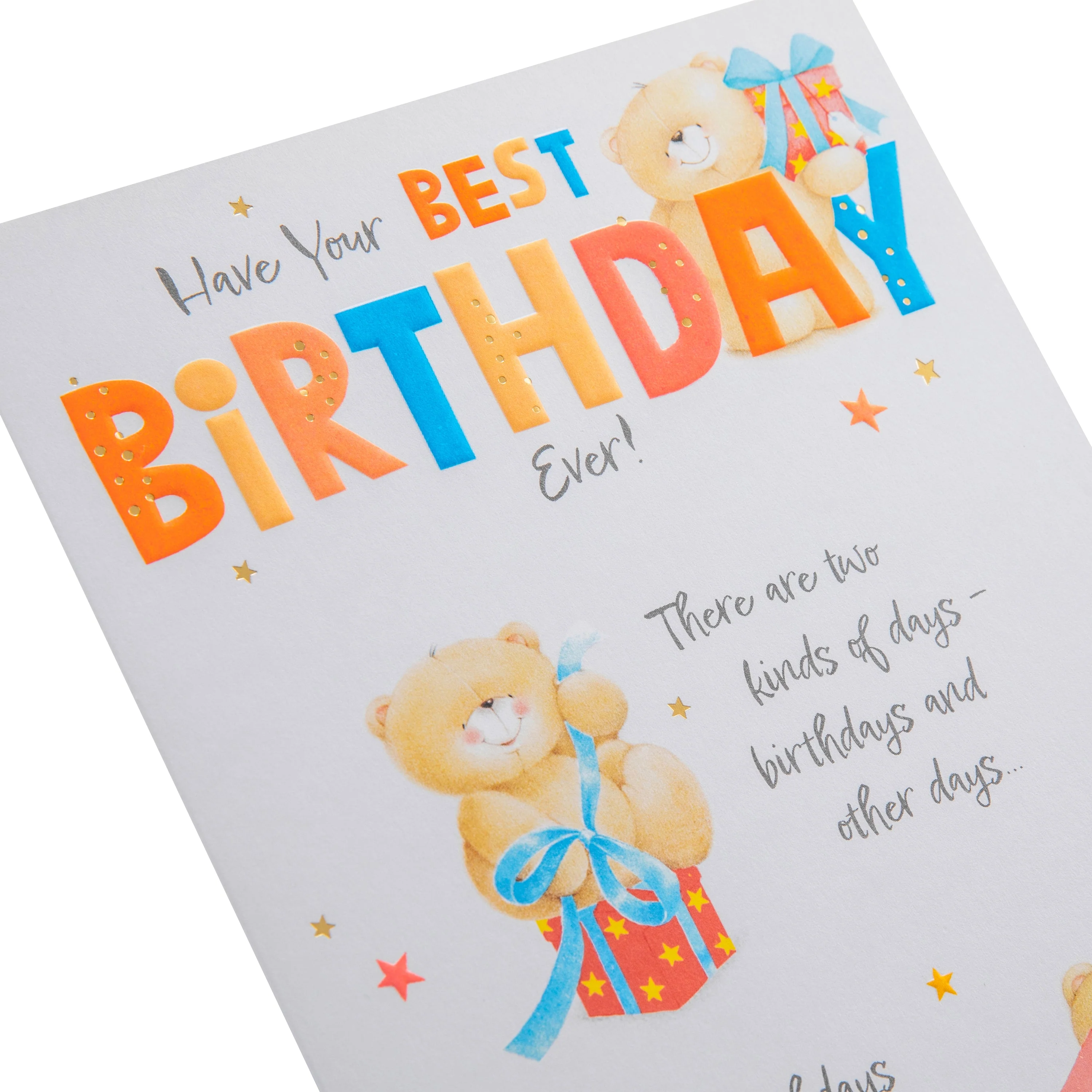 Birthday Card - Forever Friends Bears Gifts Design - Image 6