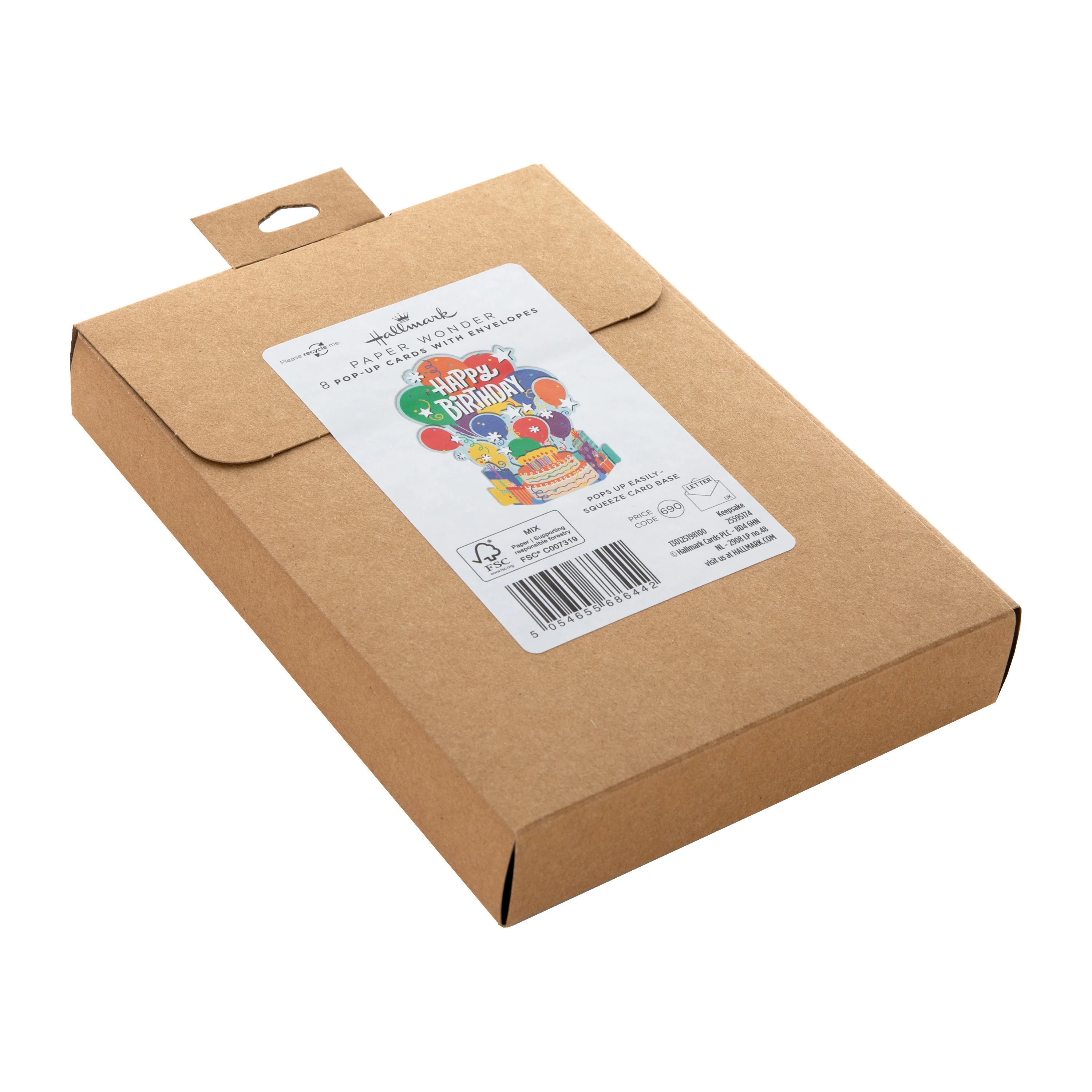 Birthday Card Multipack - Pack of 8 3D Pop Up Balloons Design - Image 3