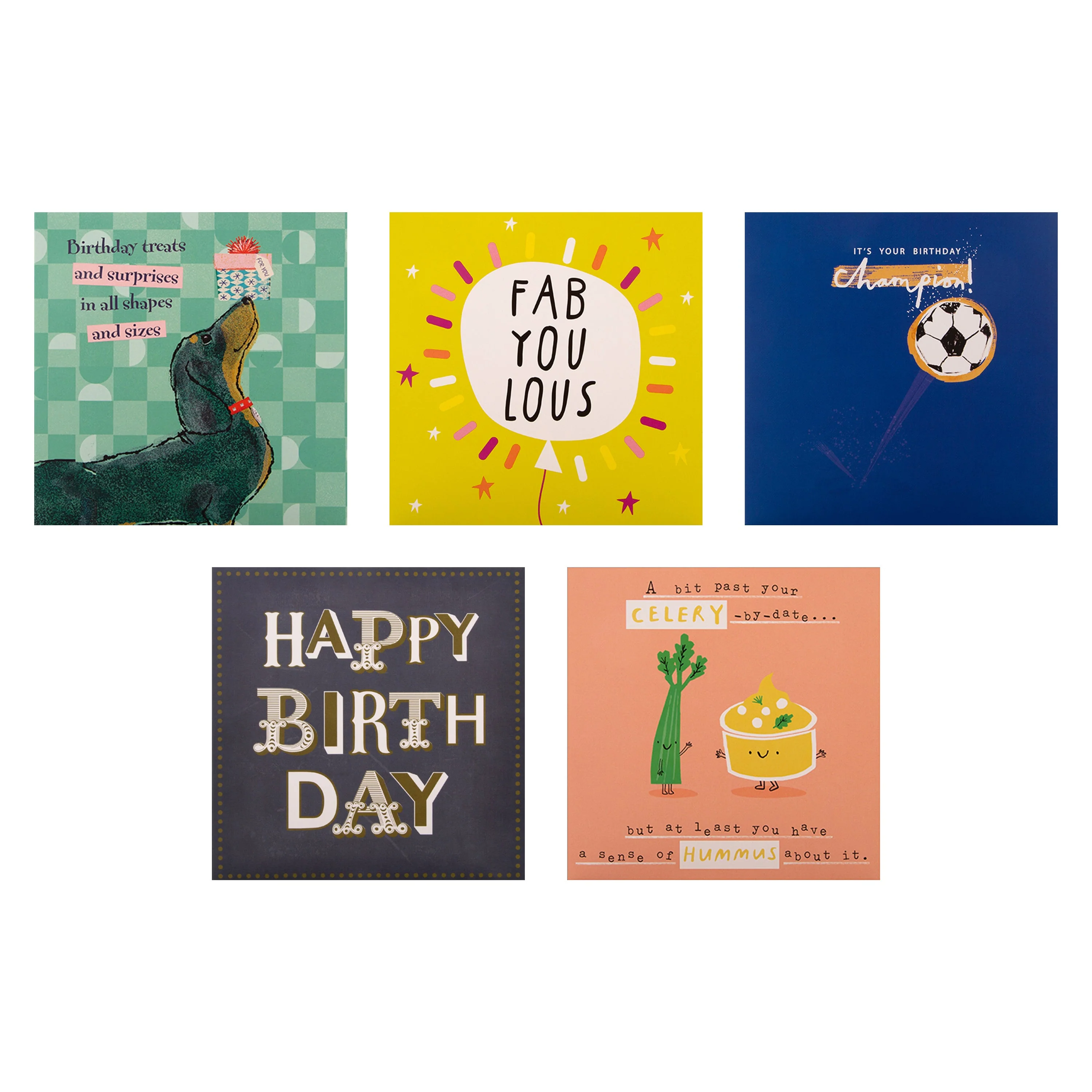 Birthday Cards - Multipack of 20 in 20 Contemporary Designs - Image 4