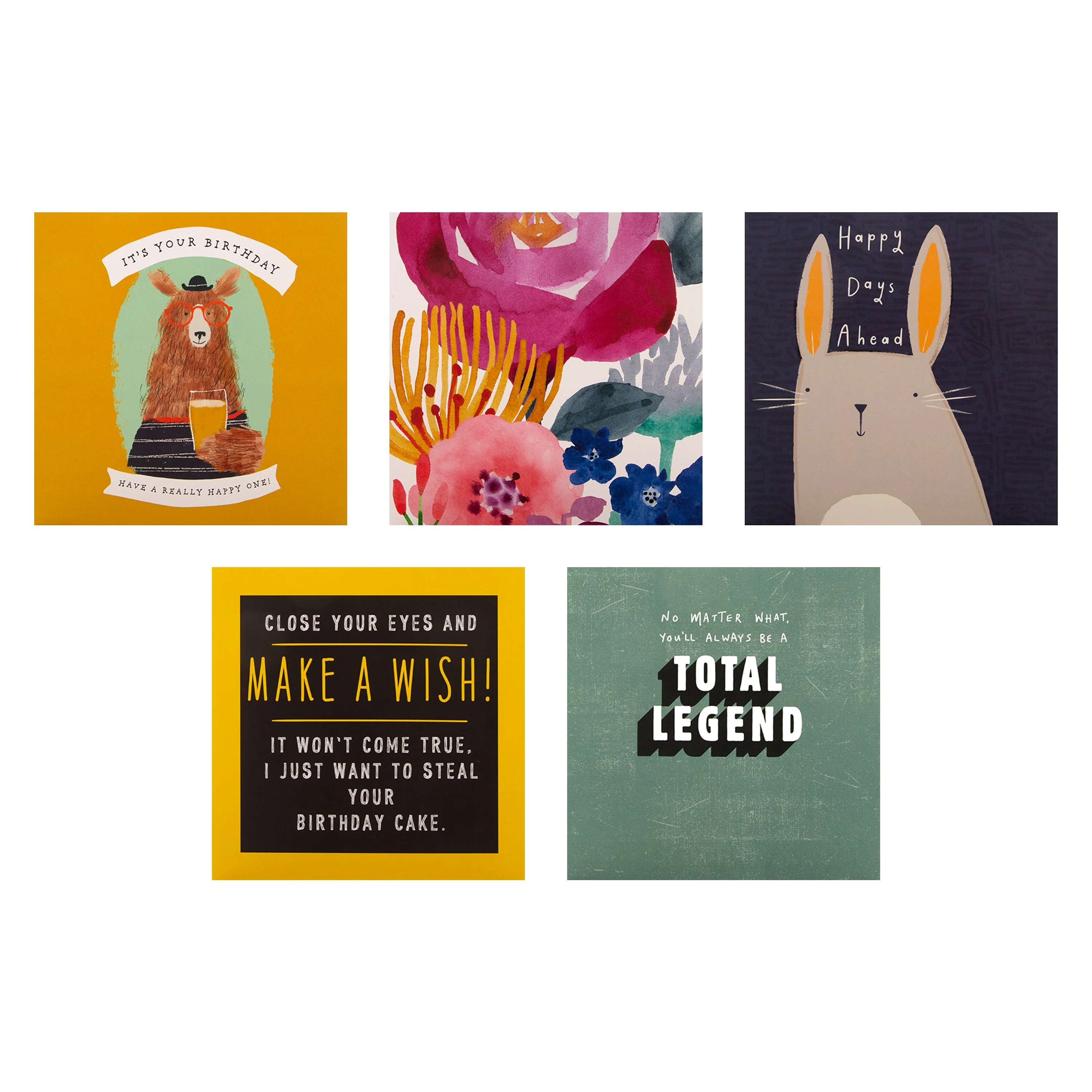 Birthday Cards - Multipack of 20 in 20 Contemporary Designs - Image 6