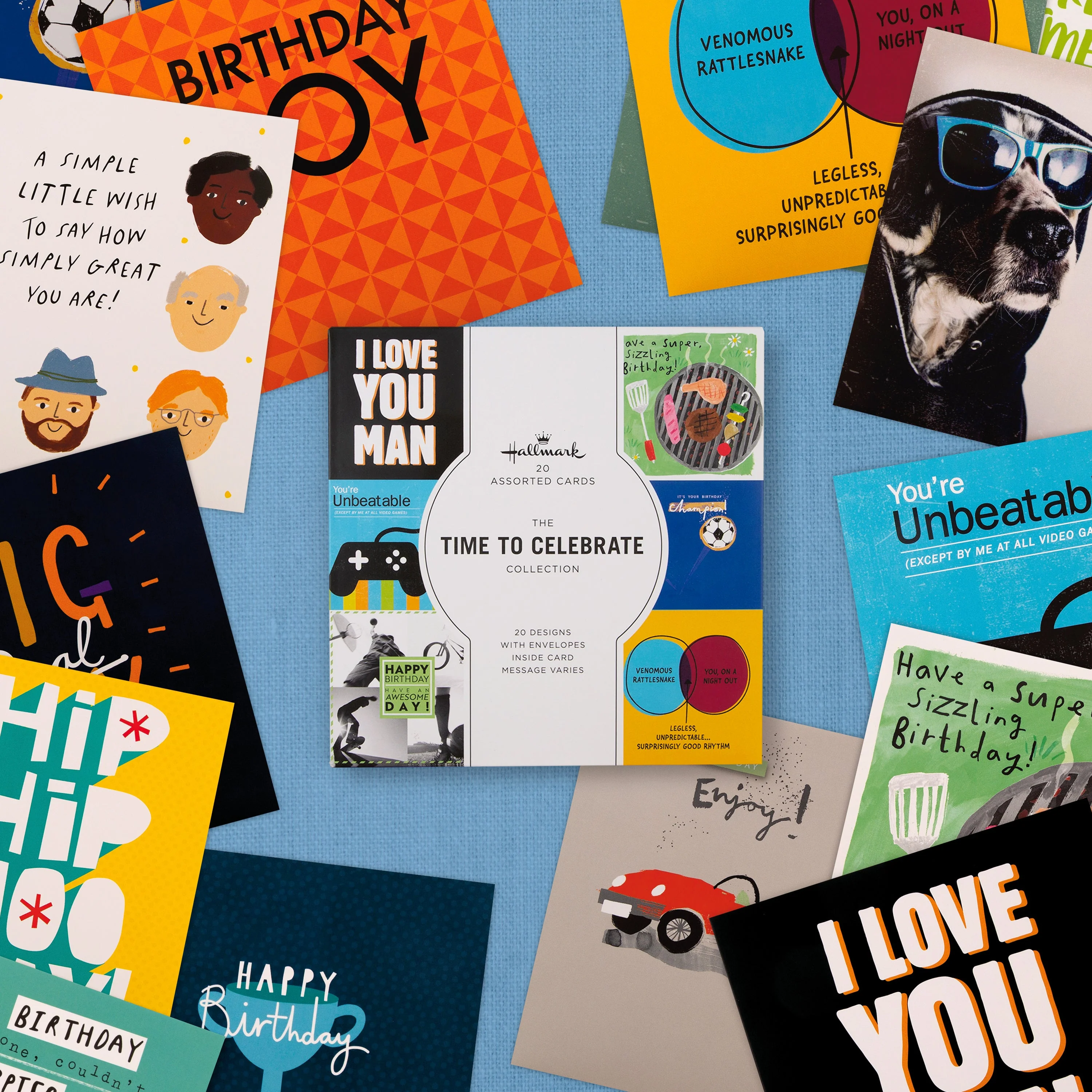 Birthday Cards - Multipack of 20 in 20 Epic Designs - Image 2