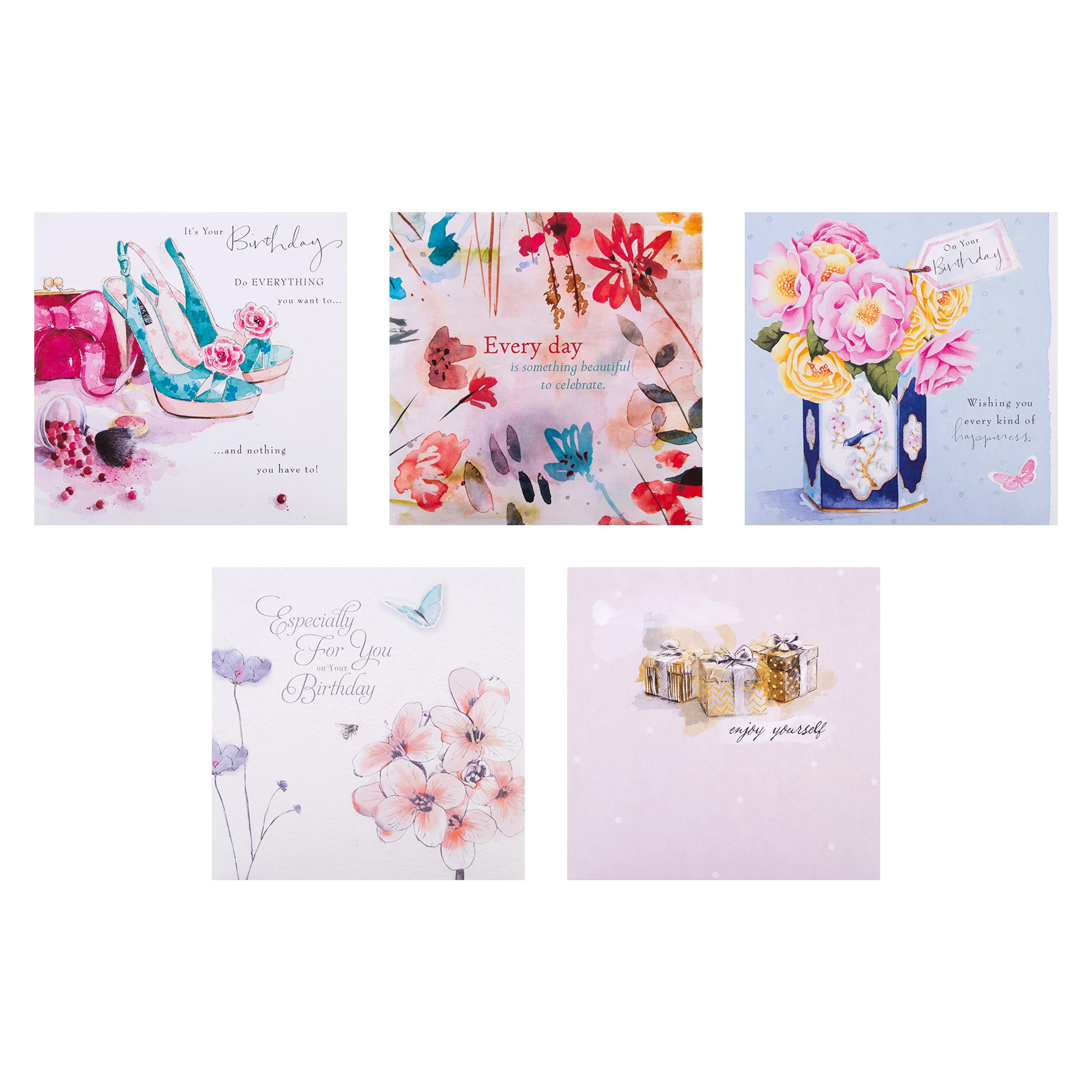 Birthday Cards - Multipack of 20 in 20 Floral Designs - Image 7