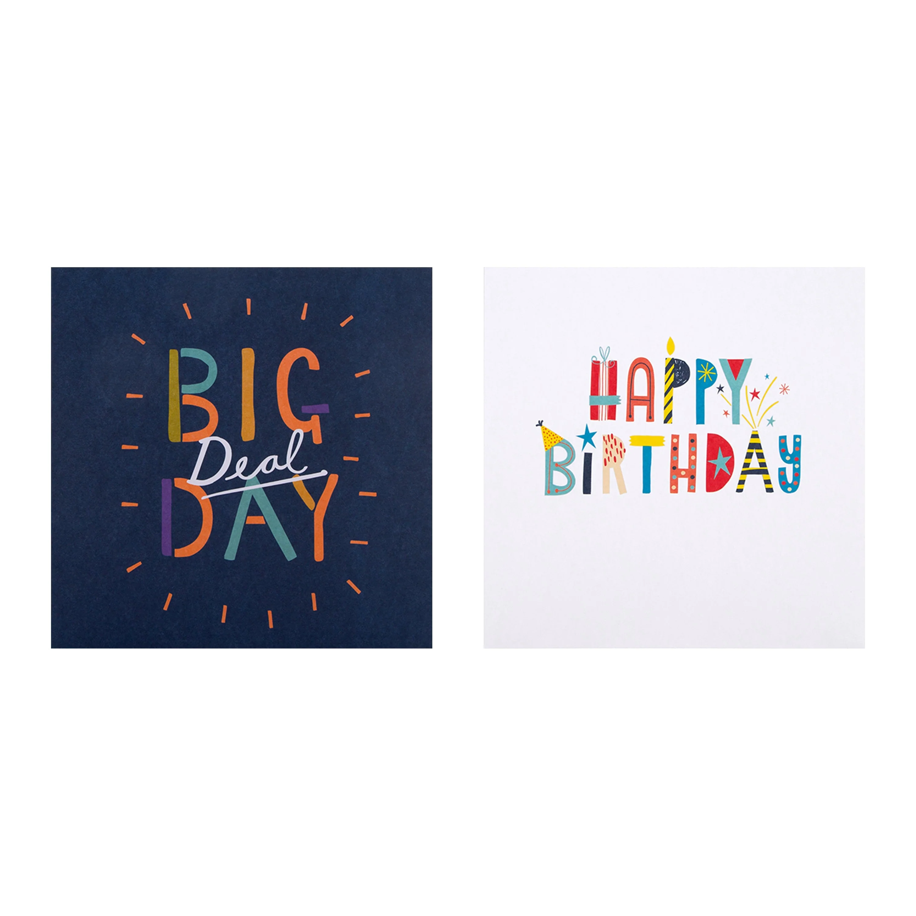 Birthday Cards - Multipack of 20 in 4 Colourful Designs - Image 4