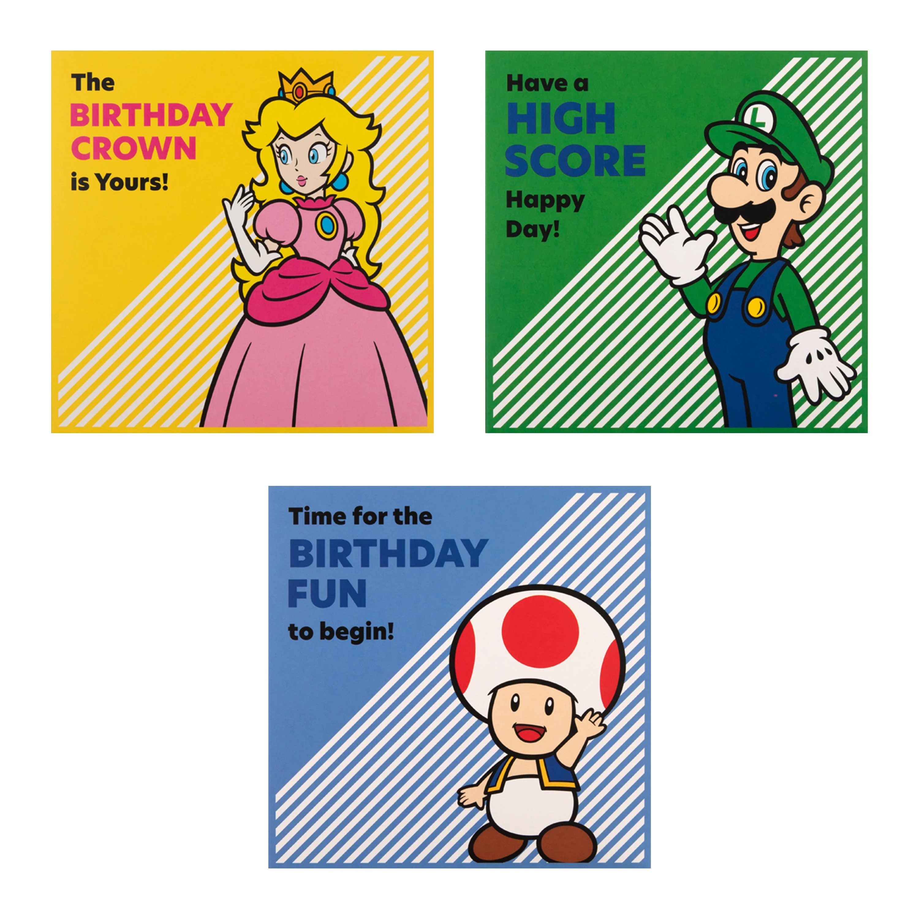 Birthday Cards Multipack - Pack of 10 in 5 Super Mario Designs - Image 4