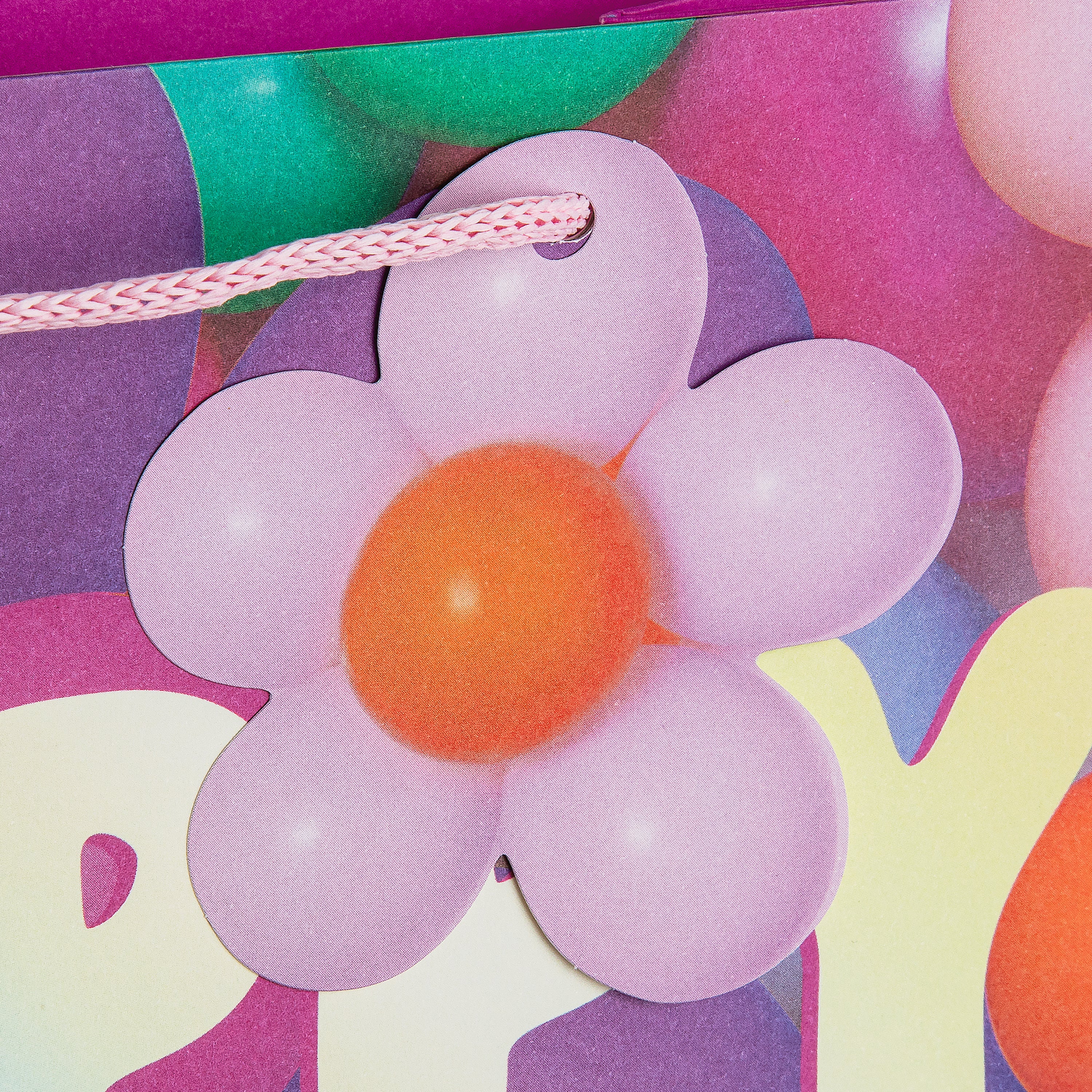 Birthday Gift Bags - 3 Pack in 1 Photographic 'Balloon Flowers' Birthday Design - Image 6