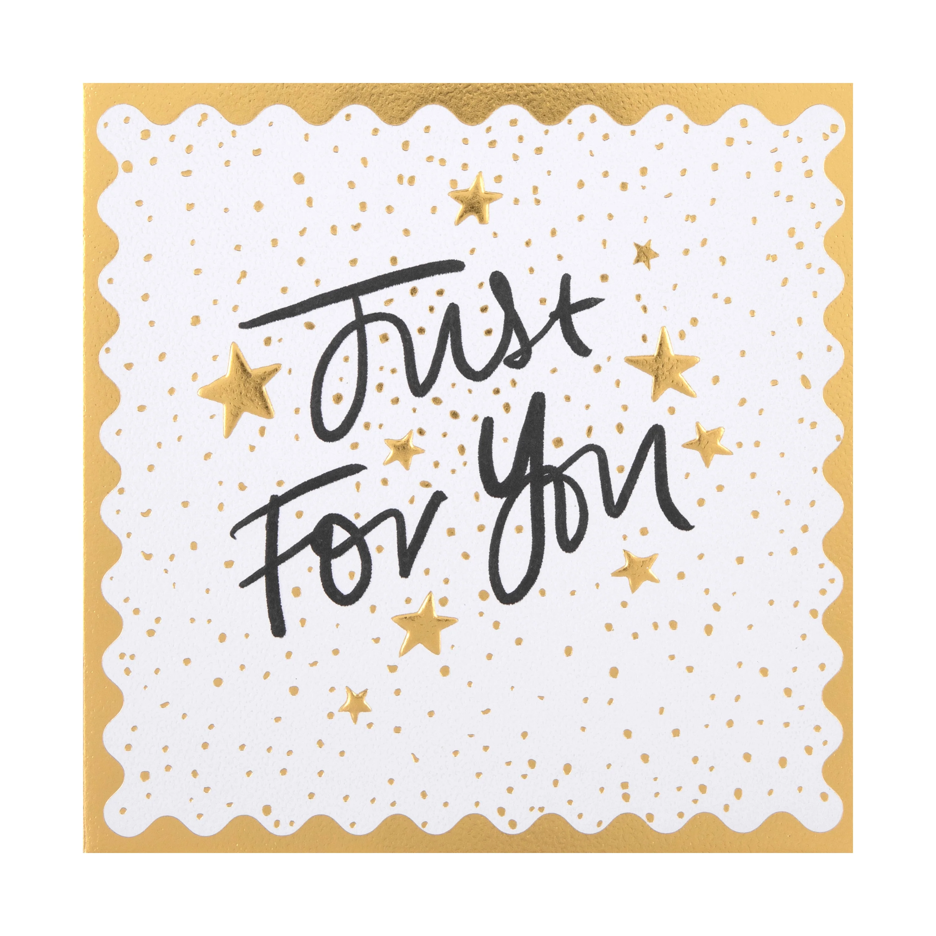 Celebration Card - Inkwave 'Just for you' Typography Design - Image 3