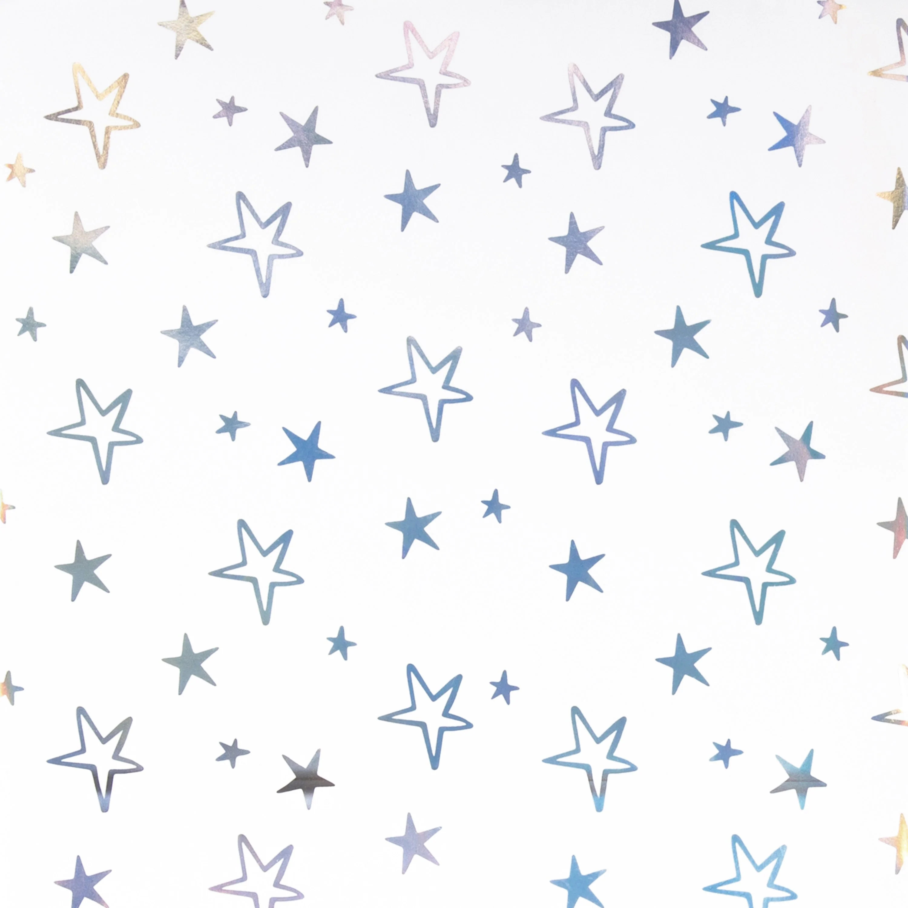 Celebration Wrapping Paper and Gift Tag Pack Bundle - 4 Sheets and 4 Tags in 2 Silver Star Designs - Image 4