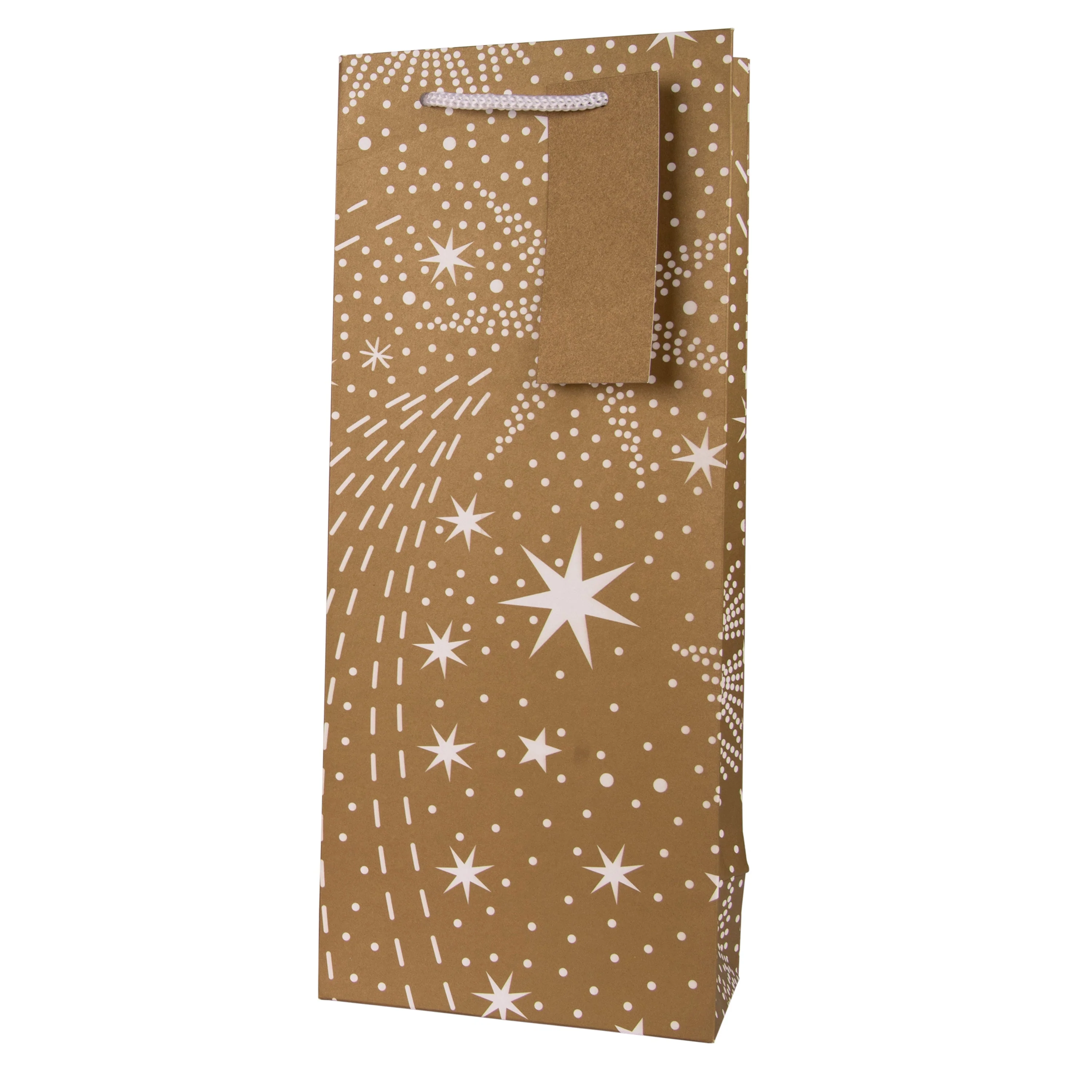 Christmas Bottle Gift Bags - Pack of 3 in 3 Contemporary Festive Designs - Image 4