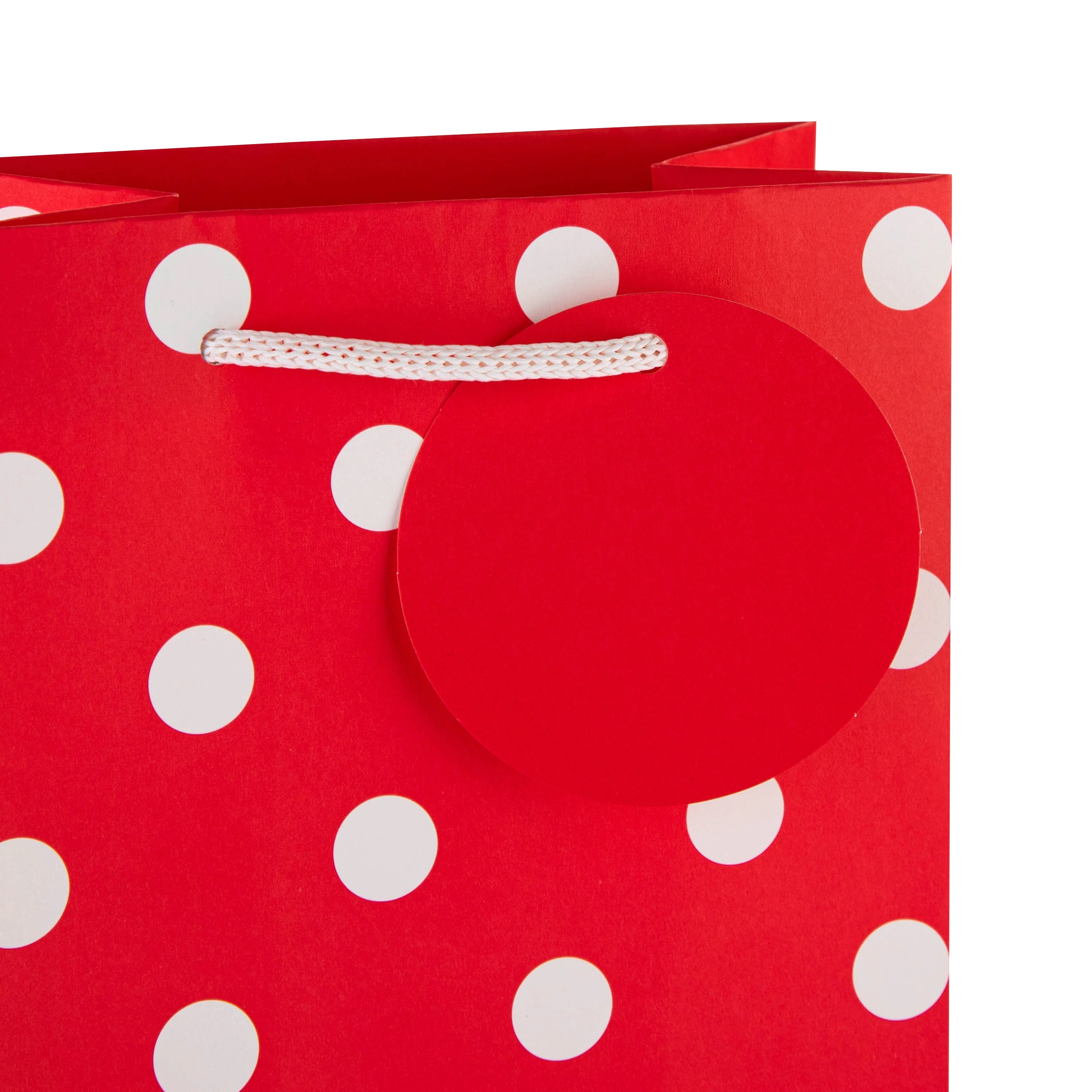 Christmas Bottle Gift Bags - Pack of 4 in Polka Dot Design - Image 6