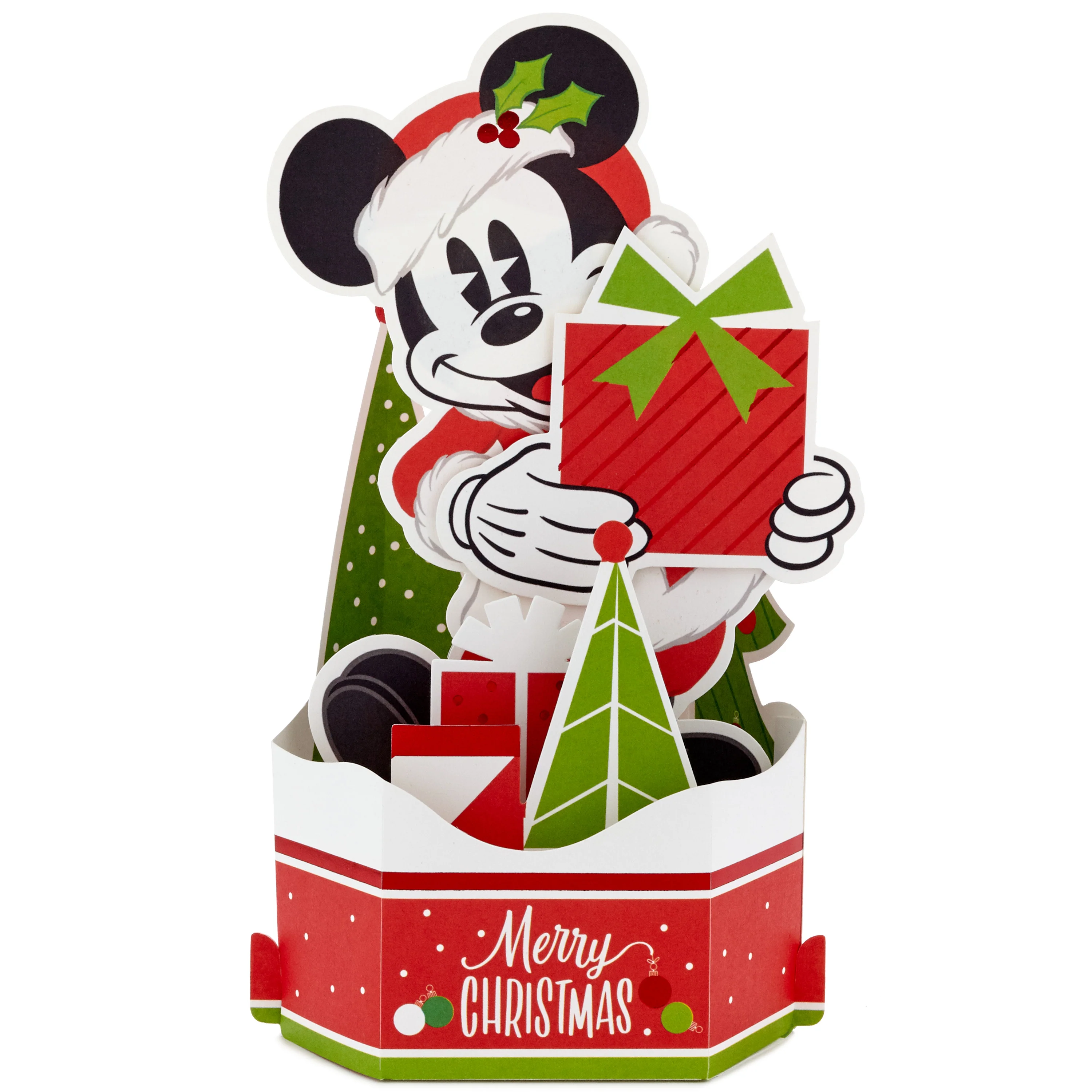 Christmas Card - 3D Pop Up Disney Mickey Mouse Gift Design