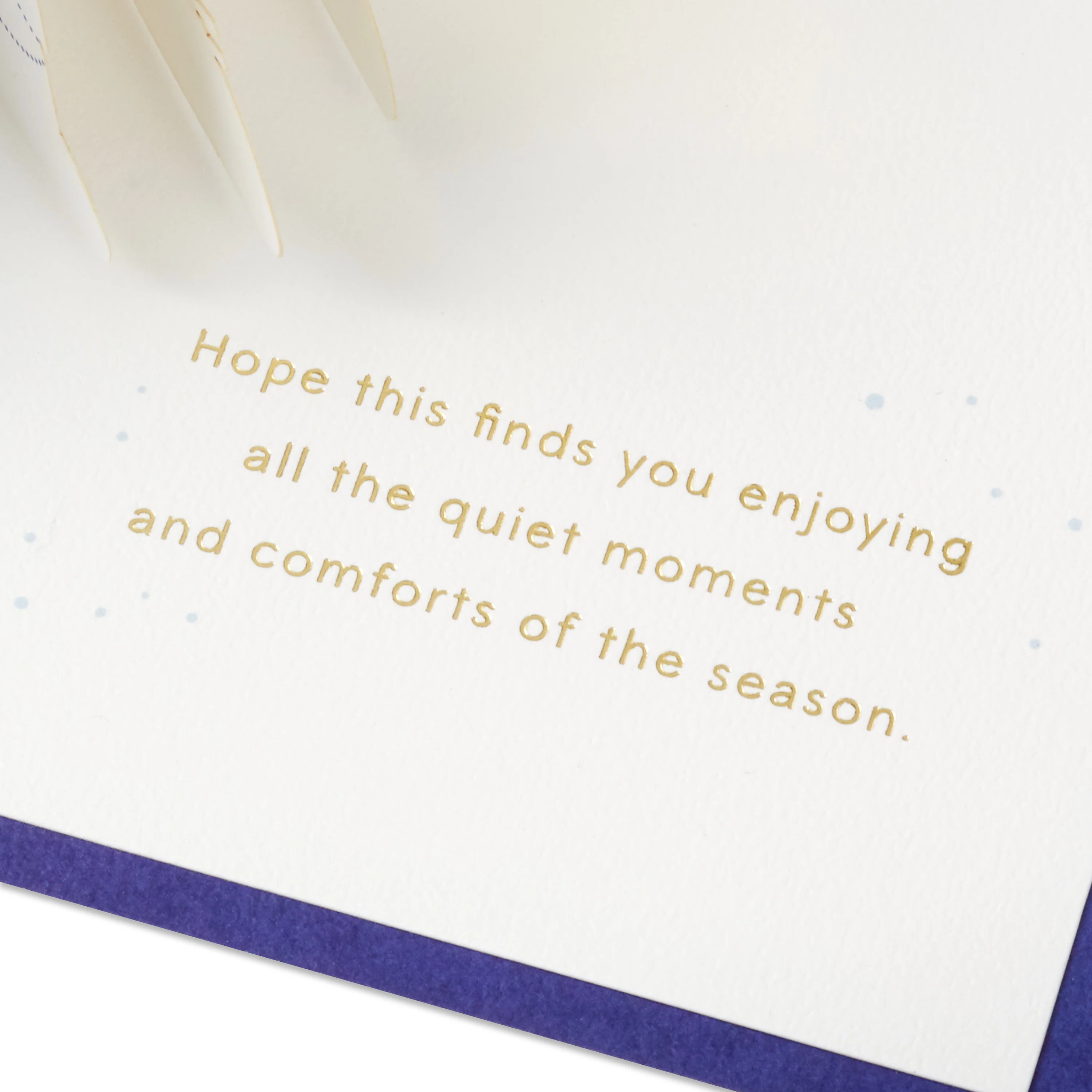 Christmas Card - 3D & Pop-Up Gold Winter Woodland Design - Image 6