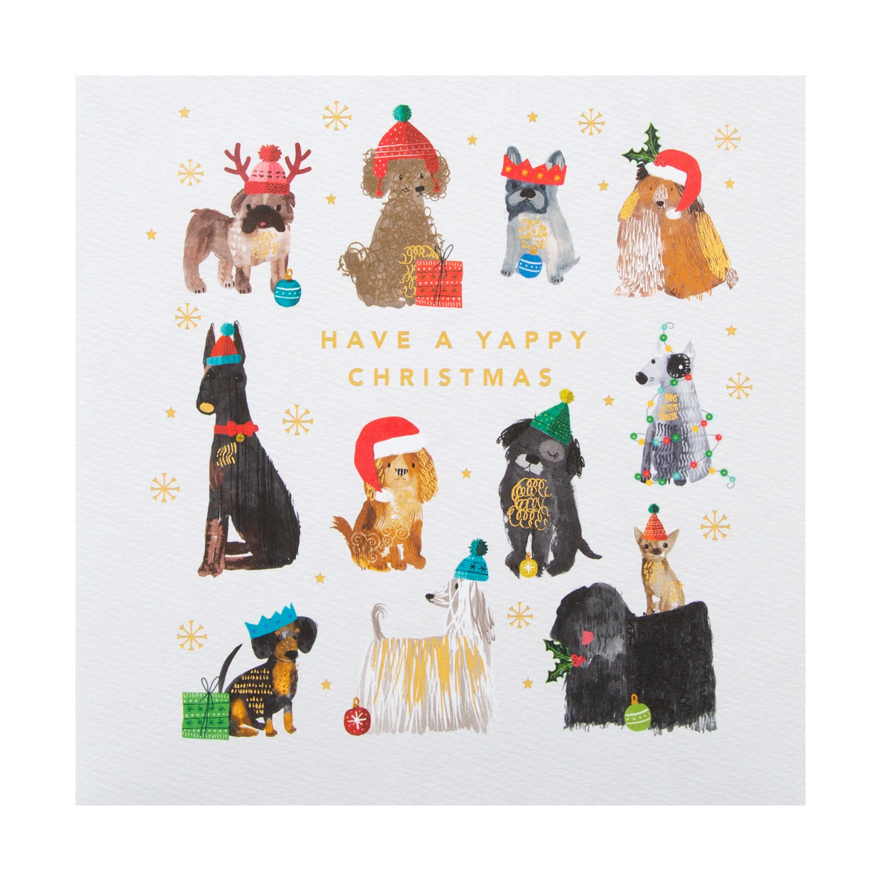 Christmas Card - Classic Festive Dogs Design - Image 5