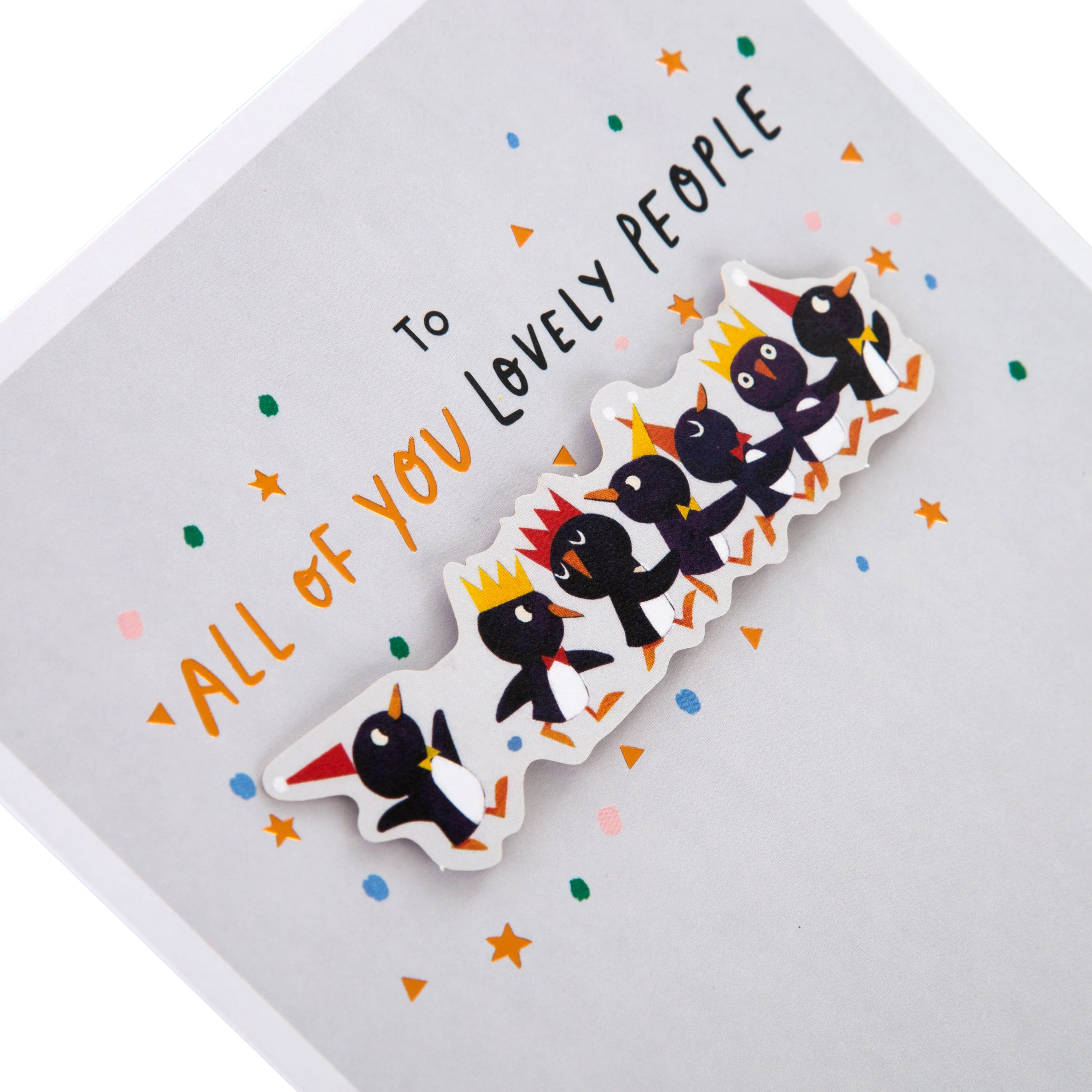 Christmas Card for All of You - Fun Christmas Penguins Design - Image 3