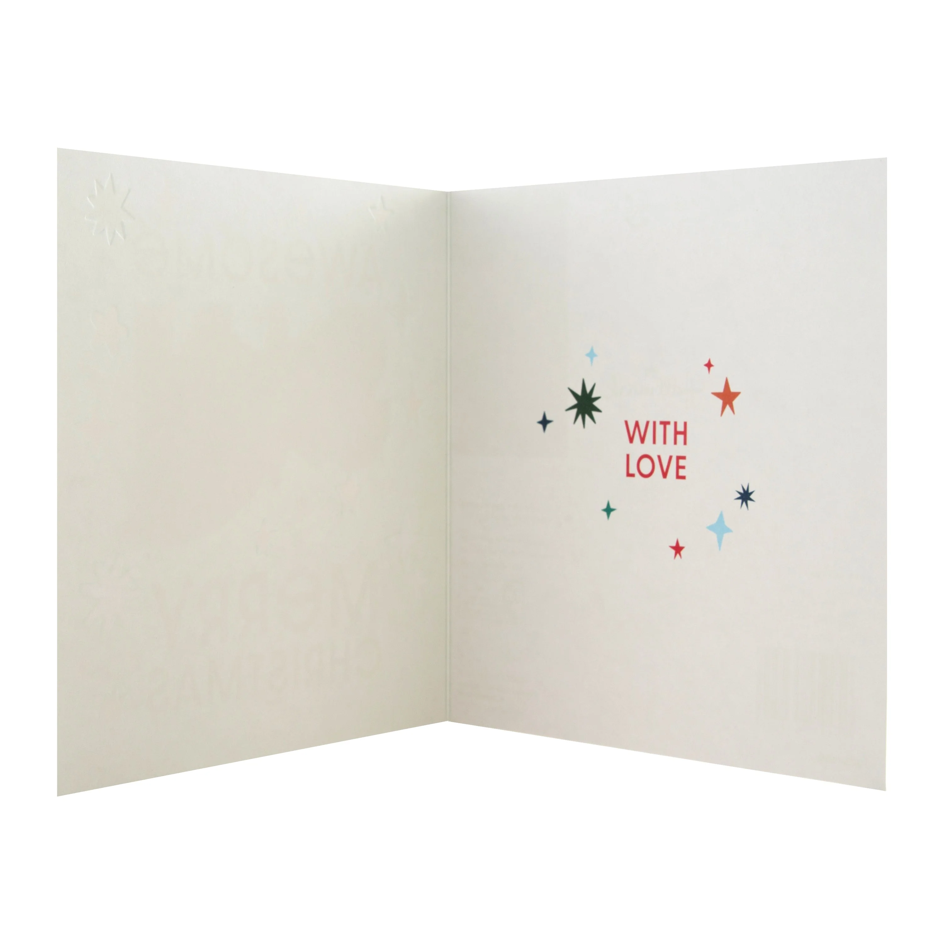 Christmas Card for Awesome Son - Contemporary Stars Design - Image 2
