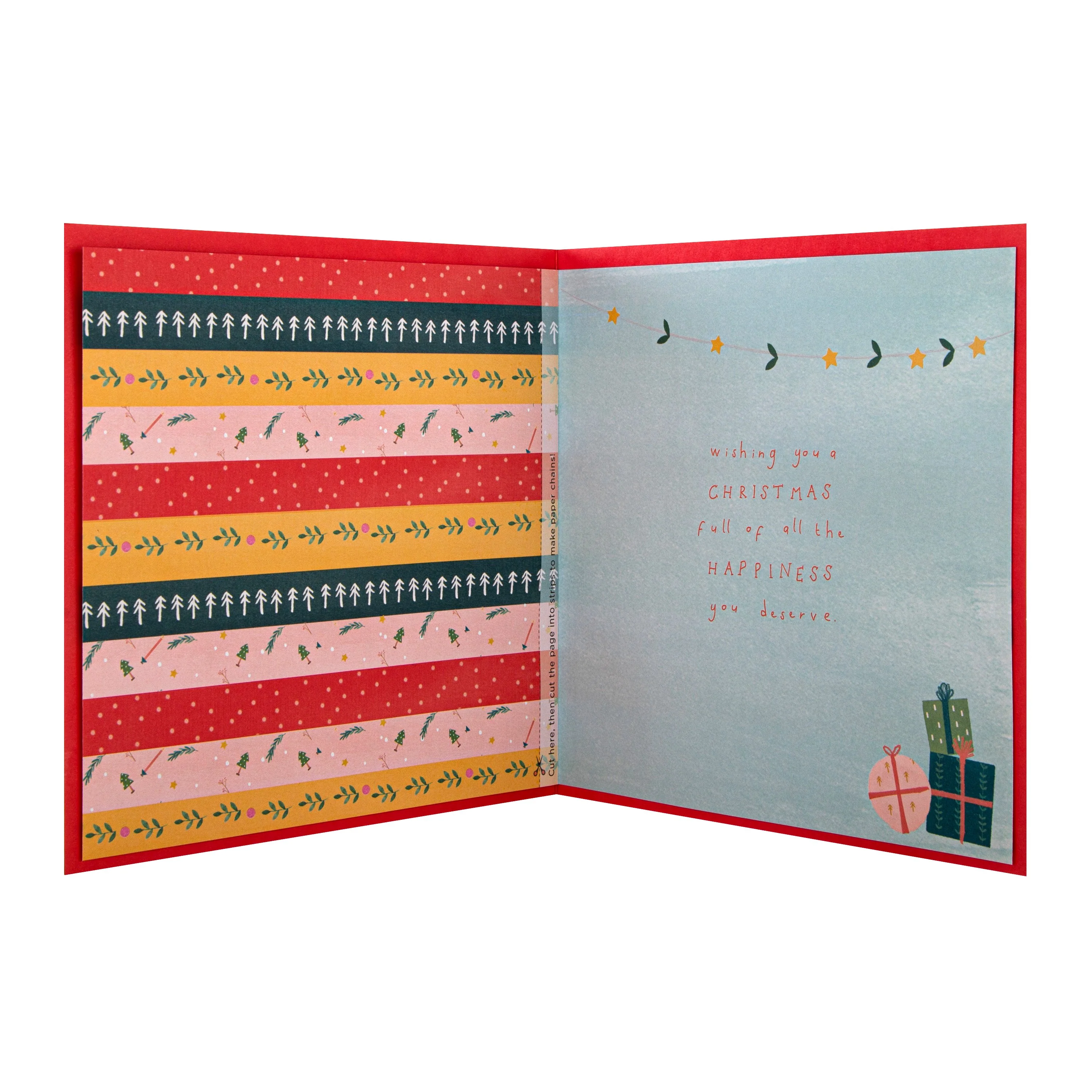 Christmas Card for Brother and Sister In Law - Classic Stockings Design with 3D Add On - Image 2