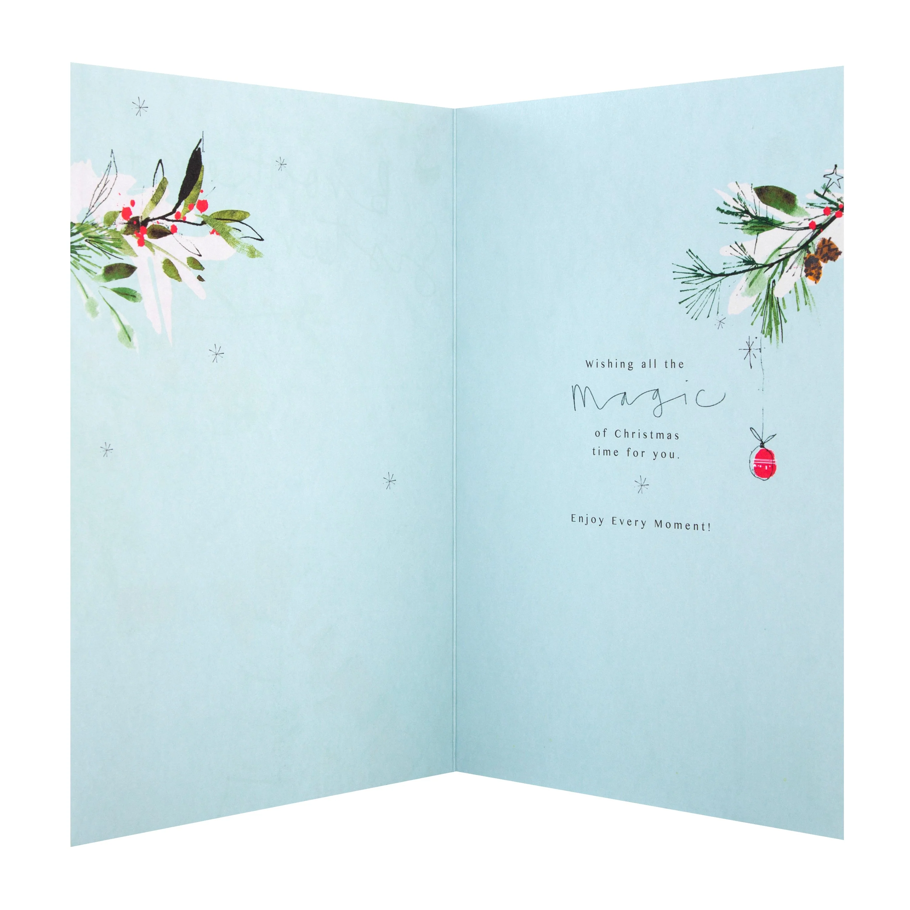 Christmas Card for Brother and Sister in Law - Traditional Winter Fireside Design - Image 2