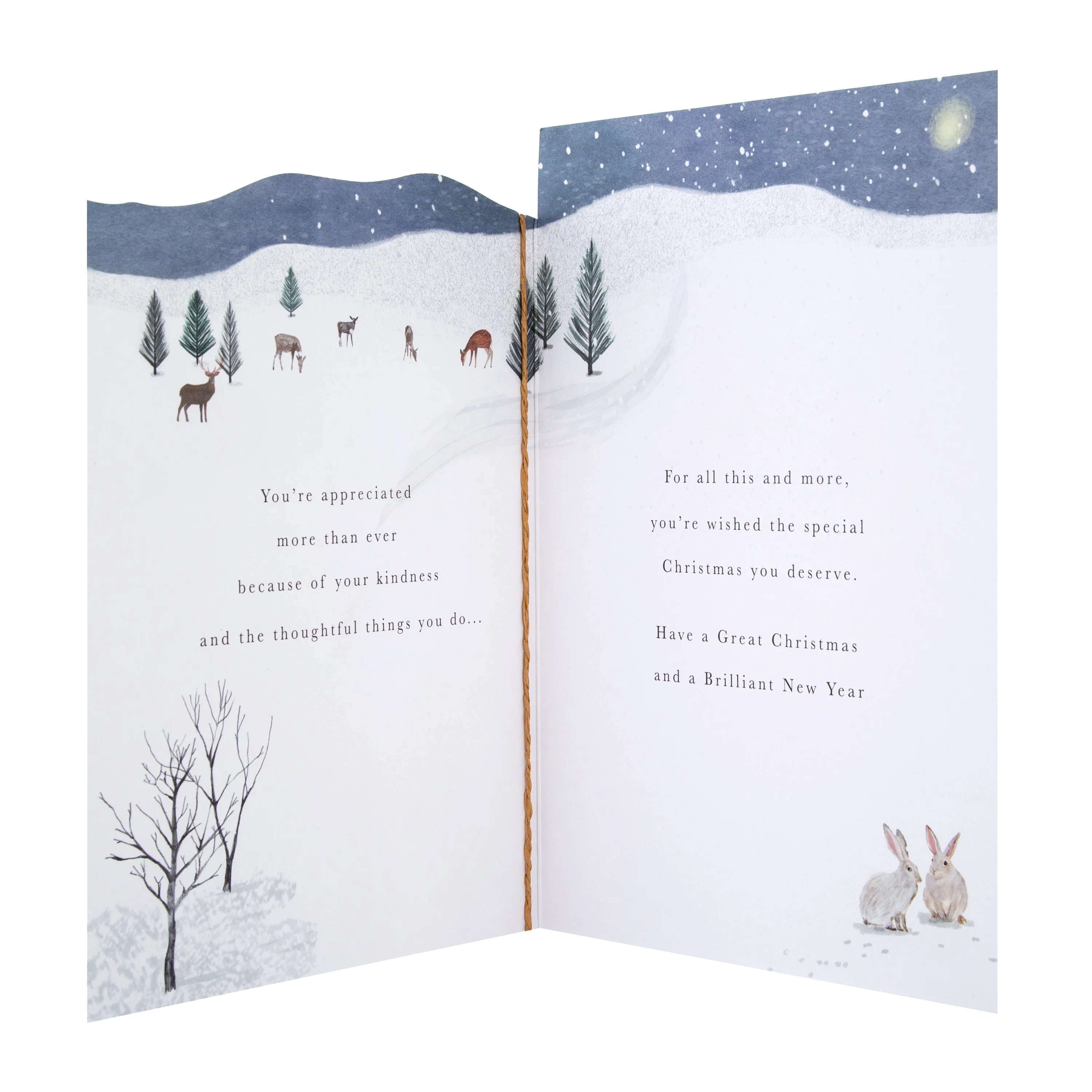 Christmas Card for Dad - Die-cut Illustrated Design - Image 2