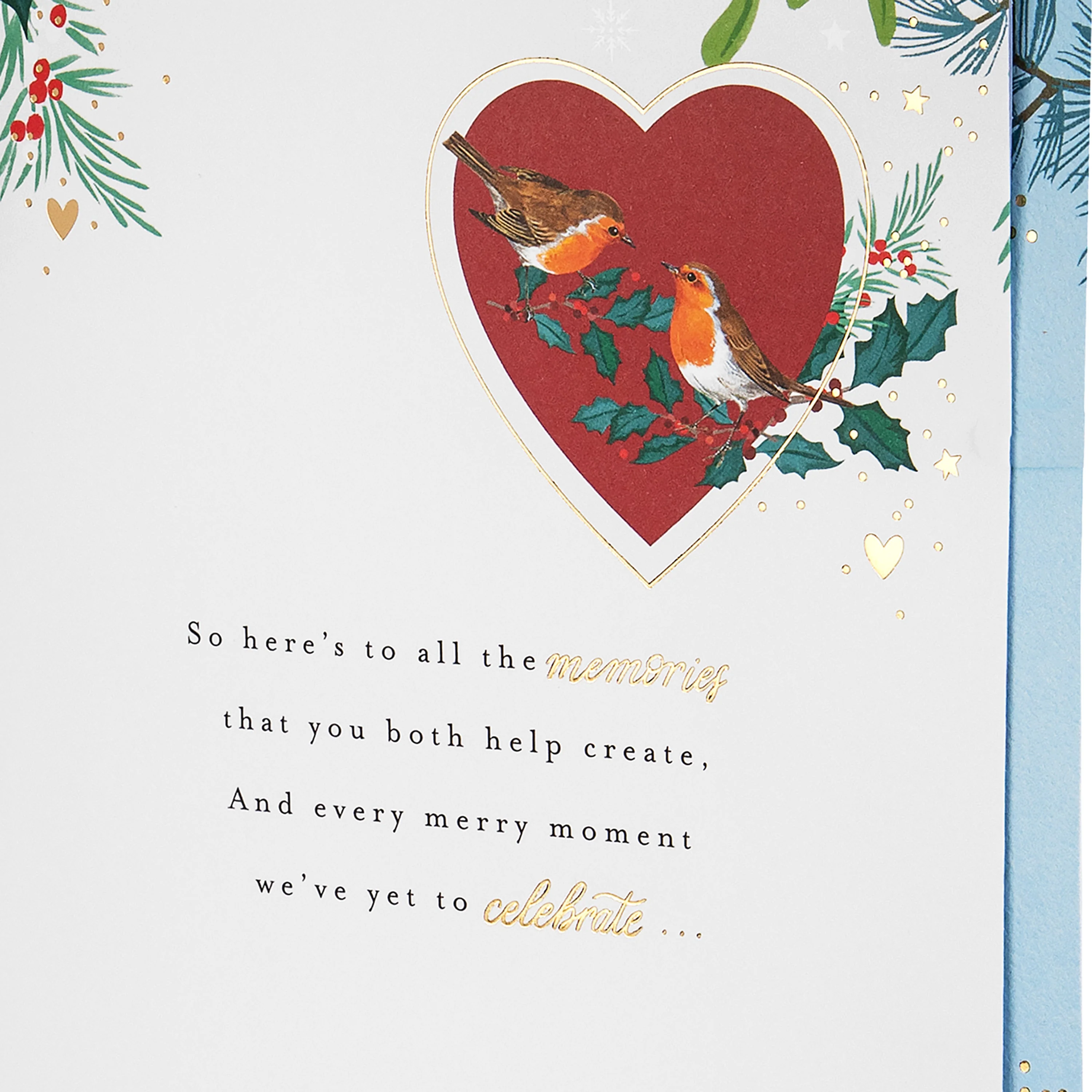 Christmas Card for Daughter & Son-in-Law - Traditional Illustrated Winter Forest Scene - Image 6