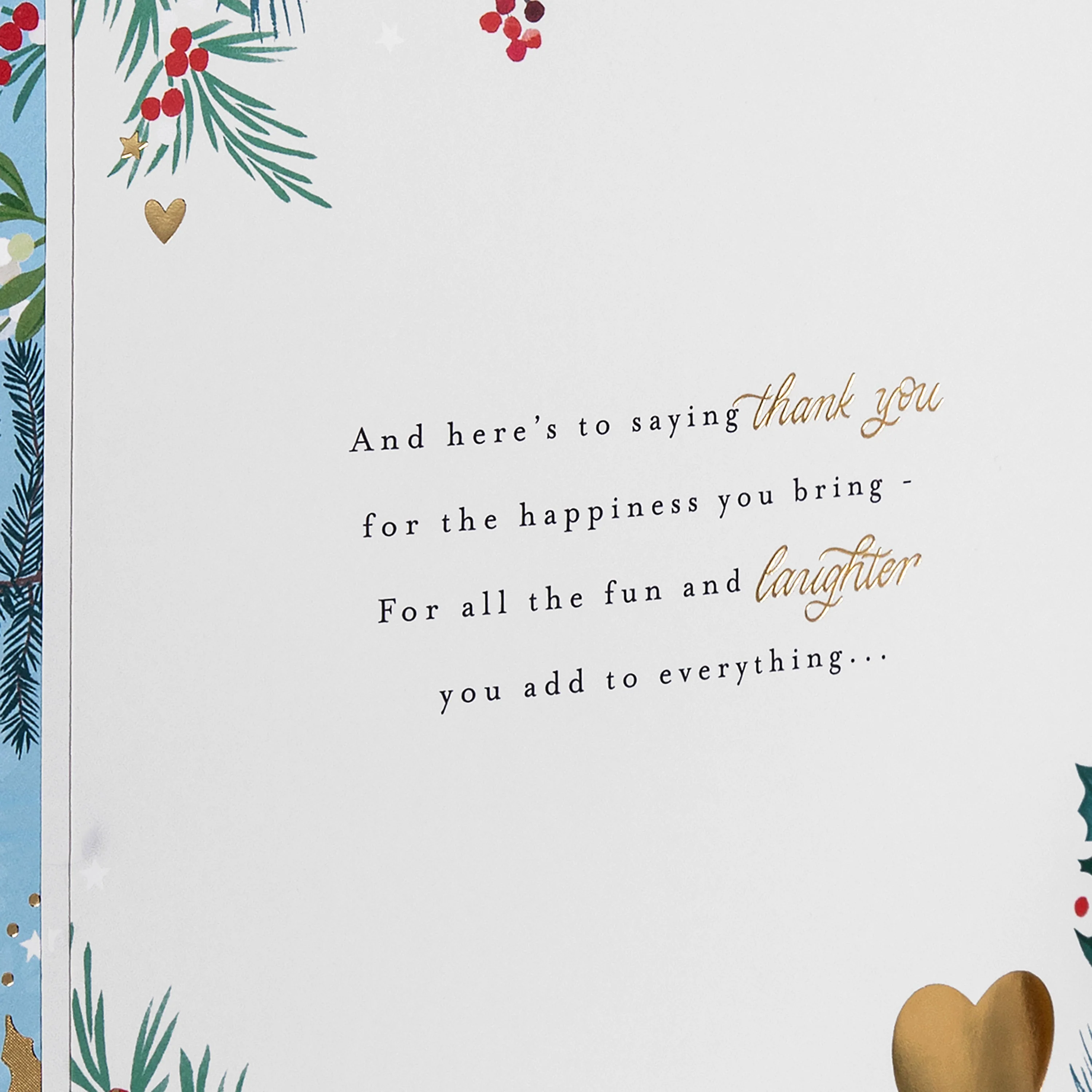 Christmas Card for Daughter & Son-in-Law - Traditional Illustrated Winter Forest Scene - Image 8