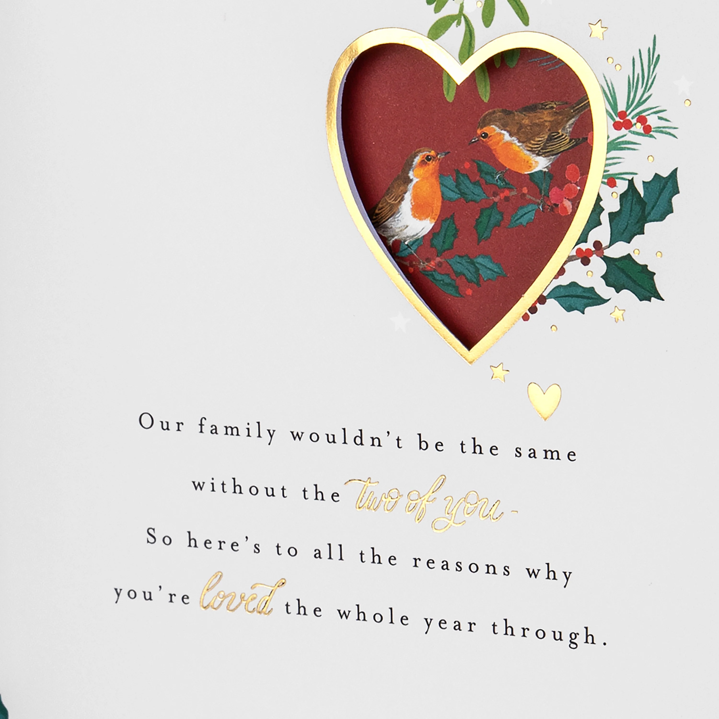 Christmas Card for Daughter & Son-in-Law - Traditional Illustrated Winter Forest Scene - Image 9