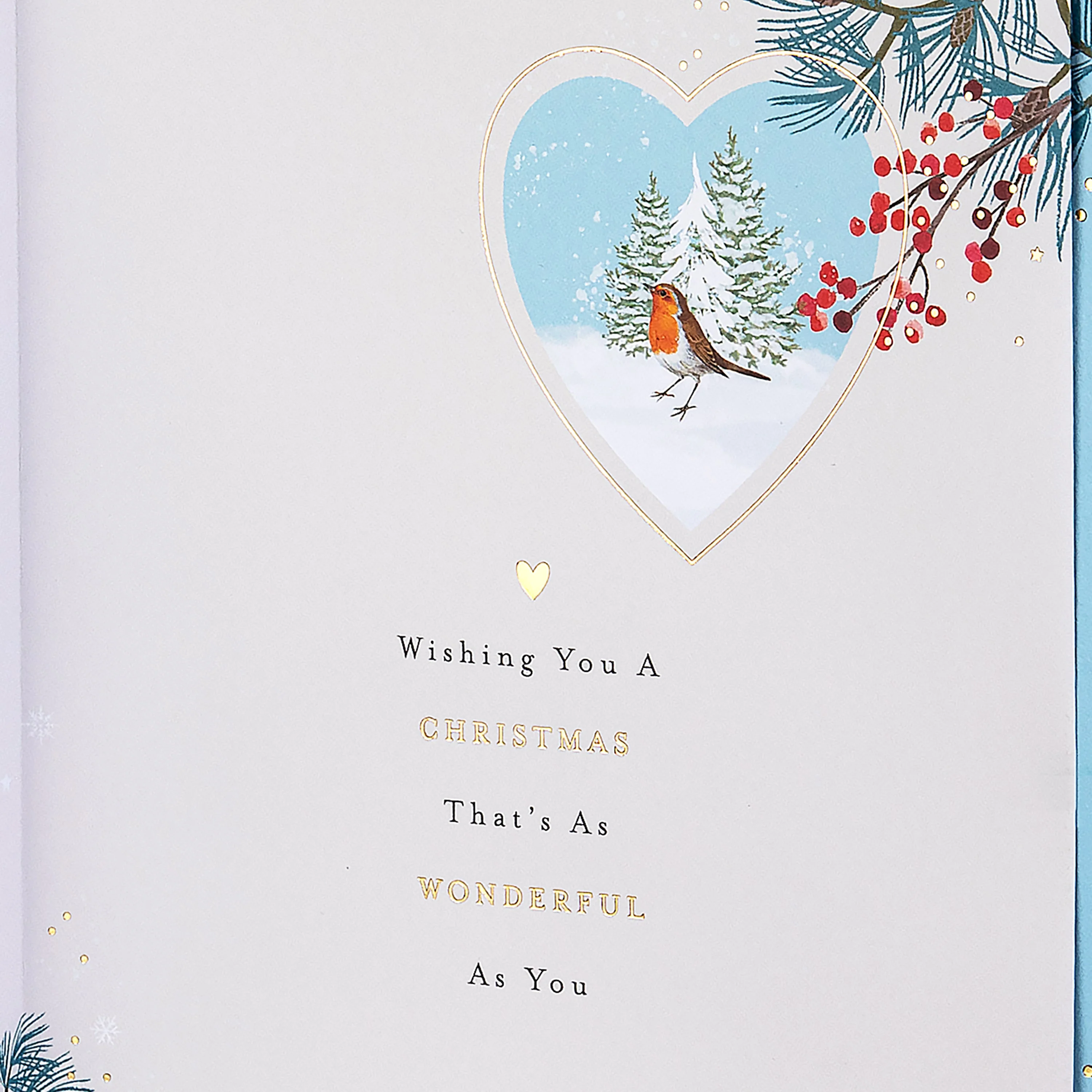 Christmas Card for Grandad - Traditional Illustrated Winter Forest Scene - Image 11