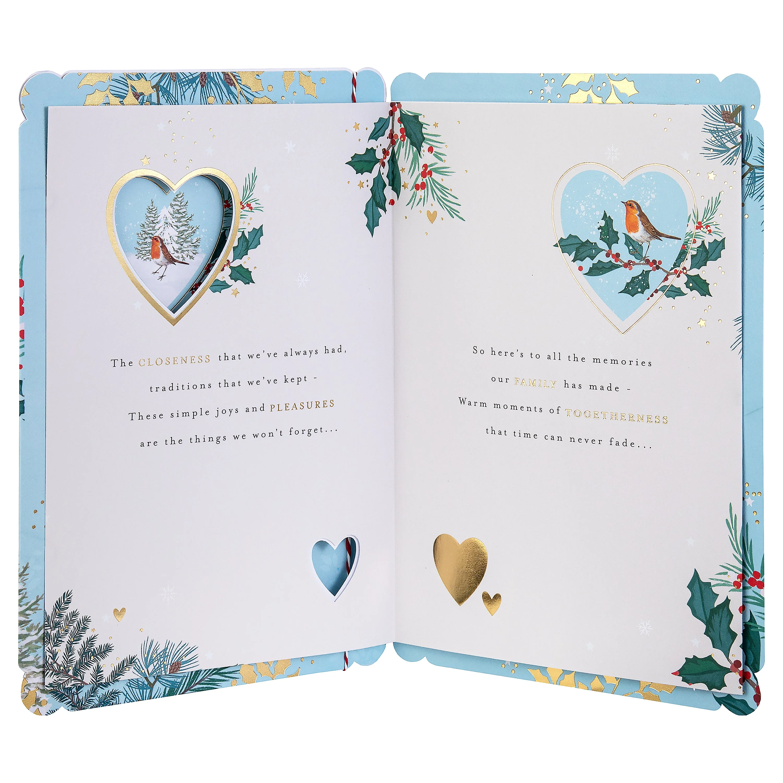 Christmas Card for Grandad - Traditional Illustrated Winter Forest Scene - Image 4