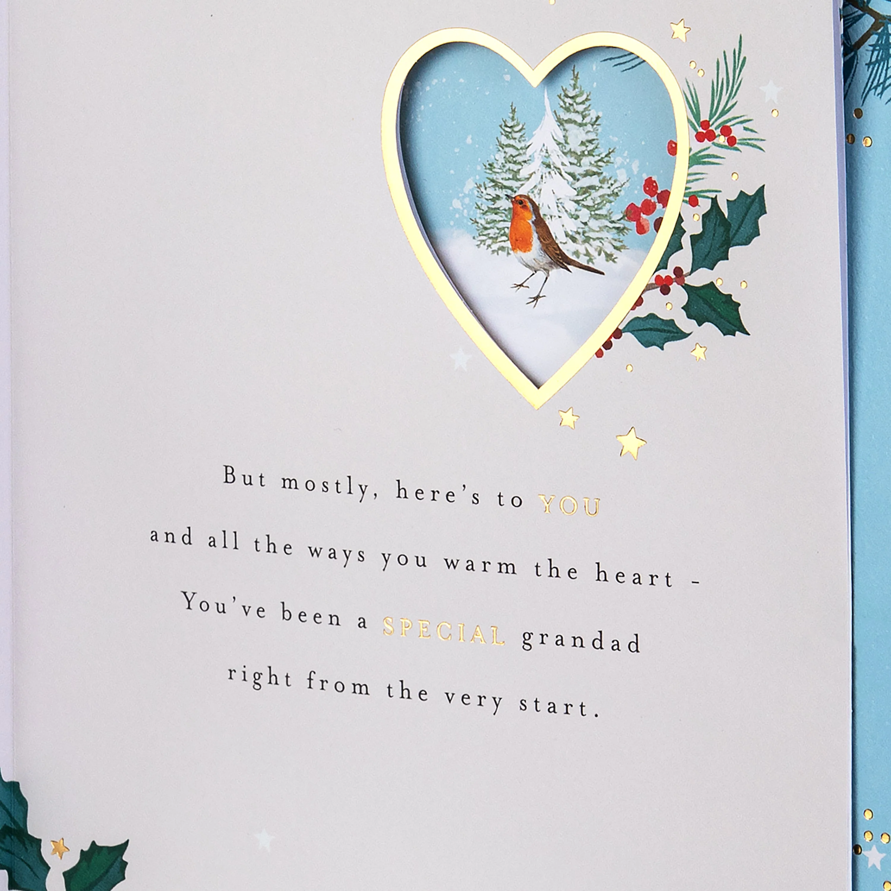 Christmas Card for Grandad - Traditional Illustrated Winter Forest Scene - Image 9