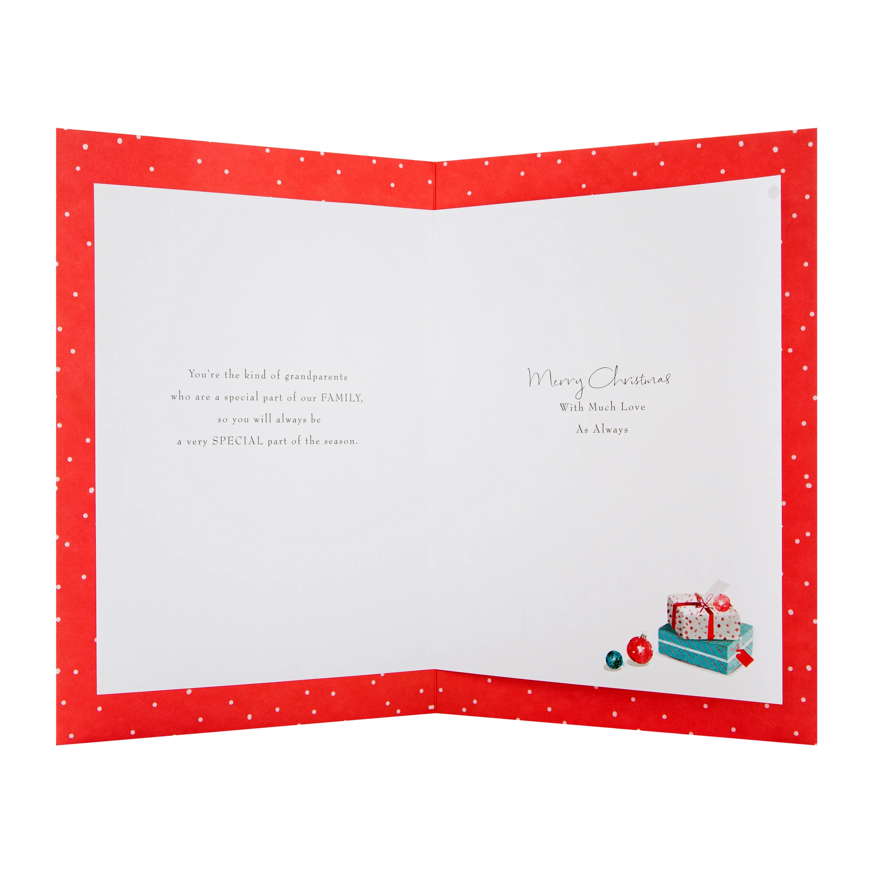 Christmas Card for Grandma and Grandad - Classic Lucy Cromwell Illustrated Design - Image 2