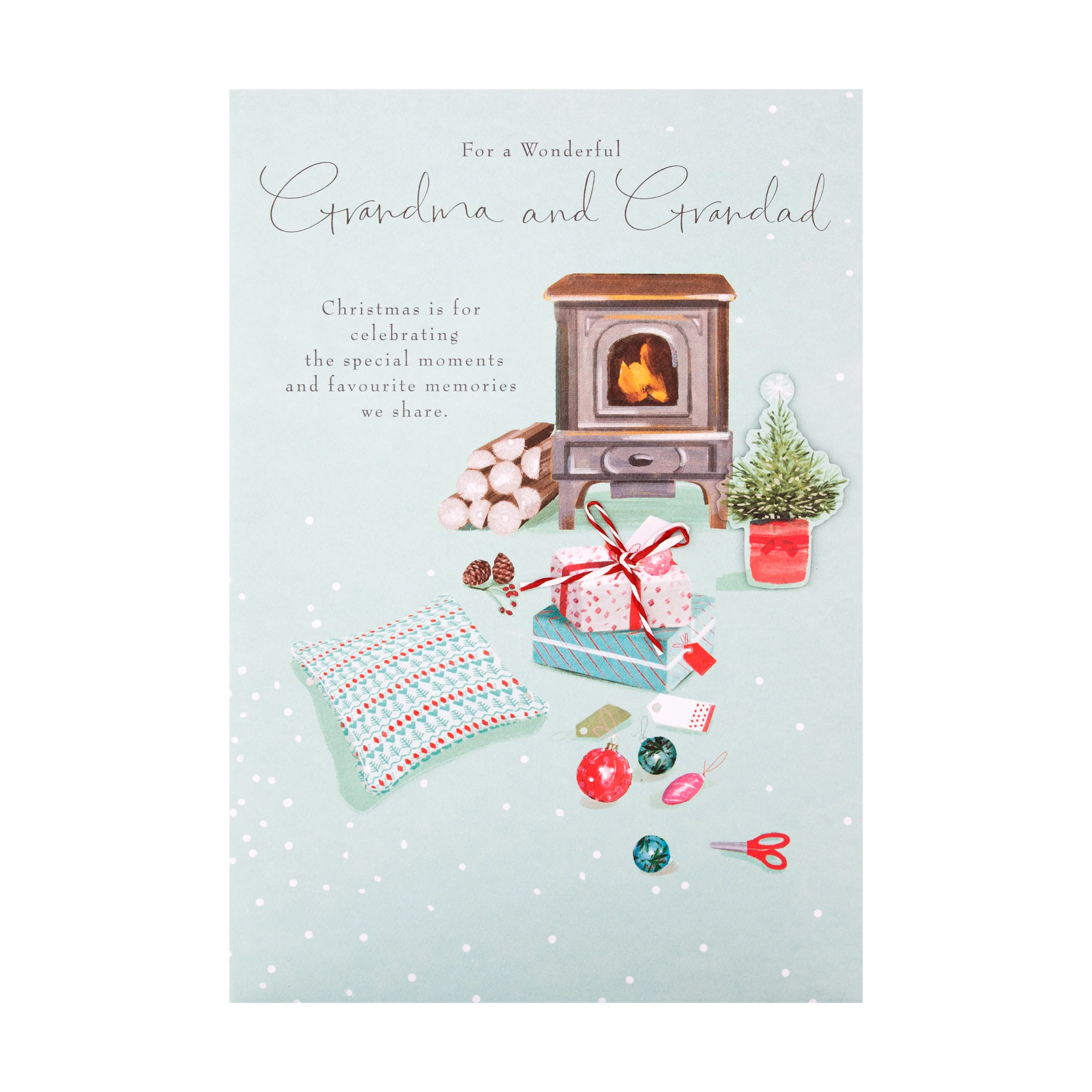 Christmas Card for Grandma and Grandad - Classic Lucy Cromwell Illustrated Design - Image 3
